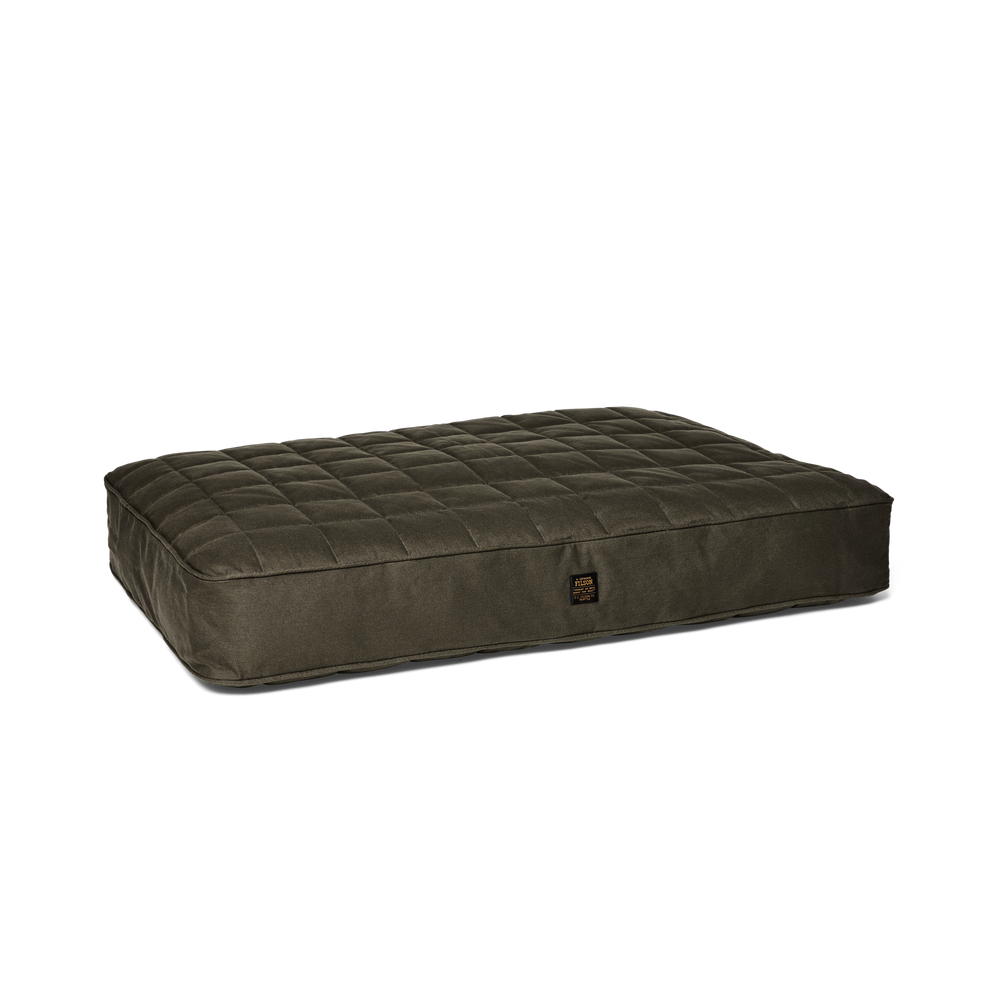 Front-facing image of the Filson Large Dog Bed - Otter Green