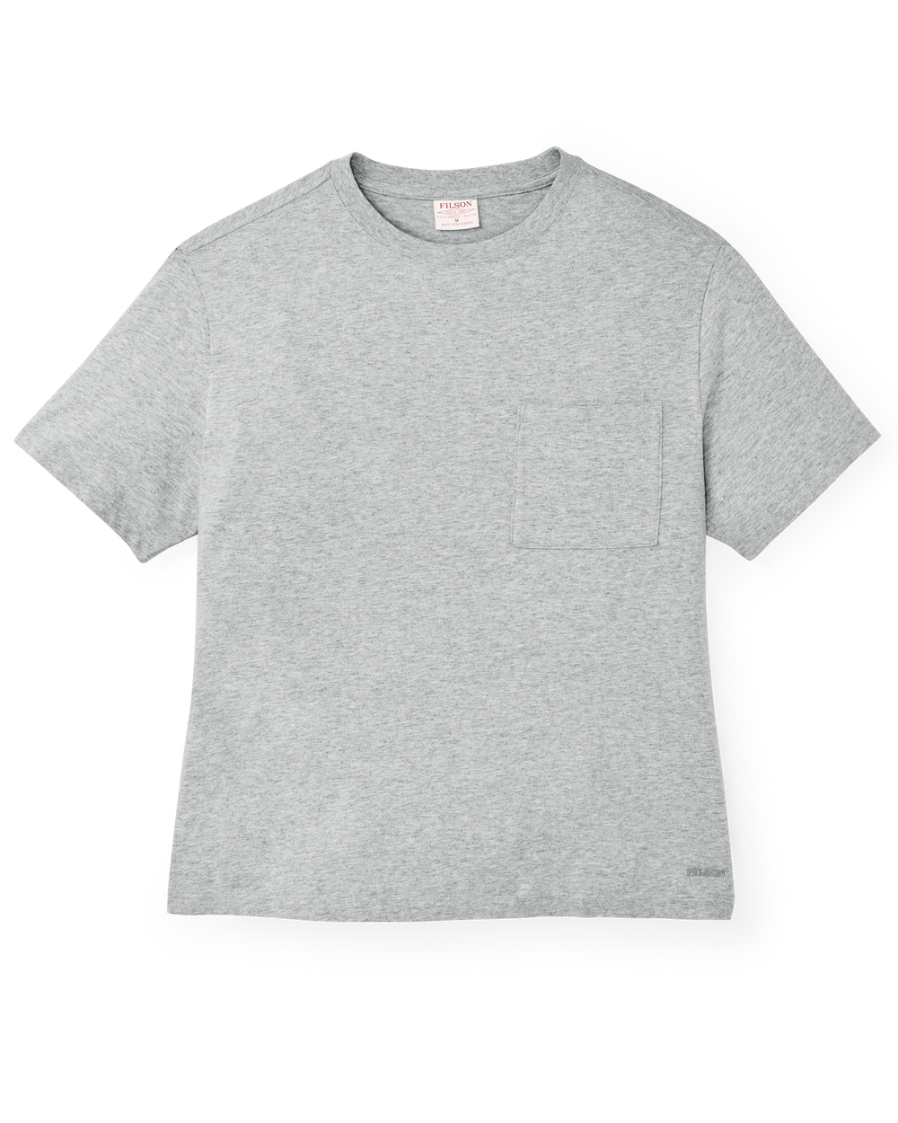 Women's Short Sleeve Pocket Tee - Heather Gray