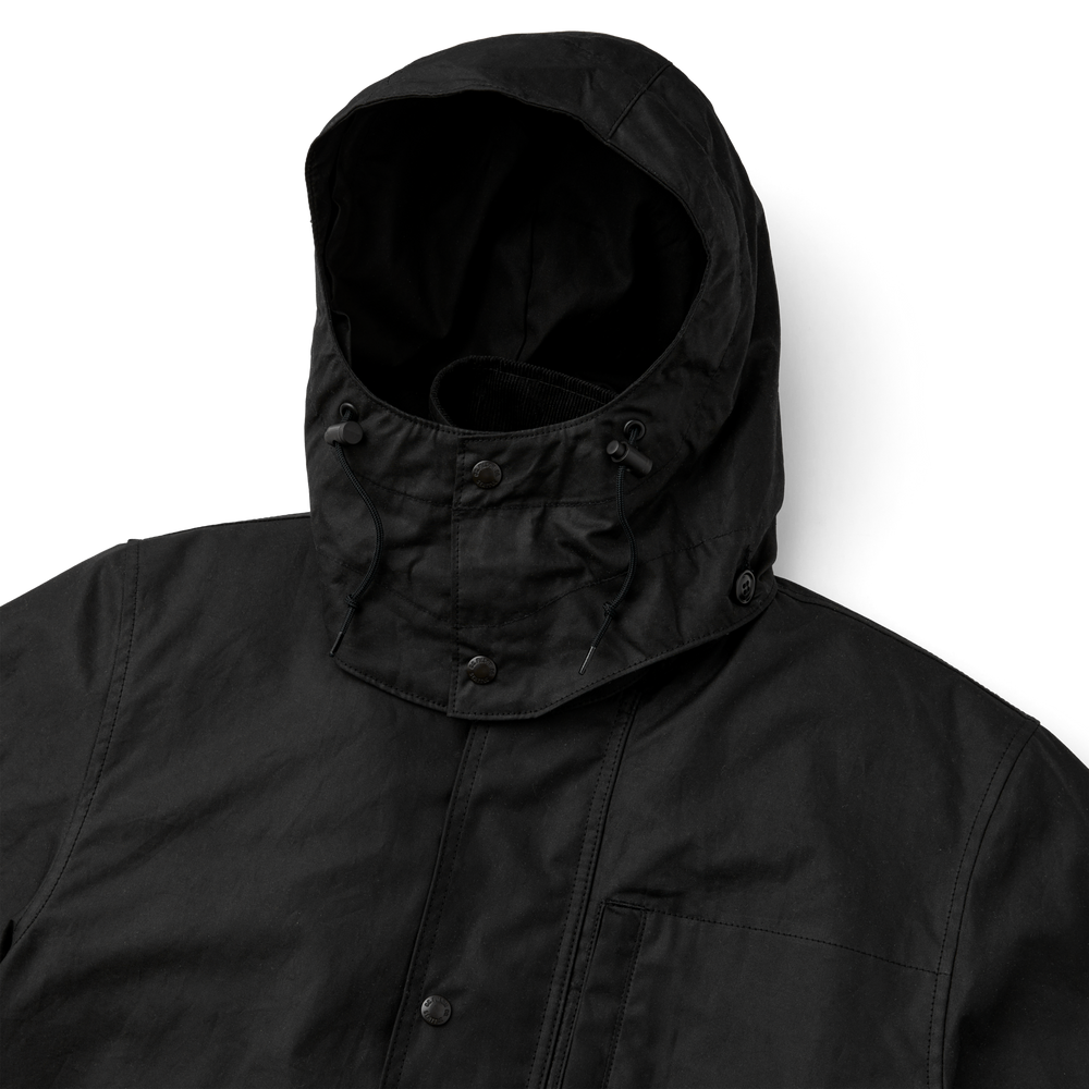 Alternate view of the Filson Cover Cloth Mile Marker Coat - Black