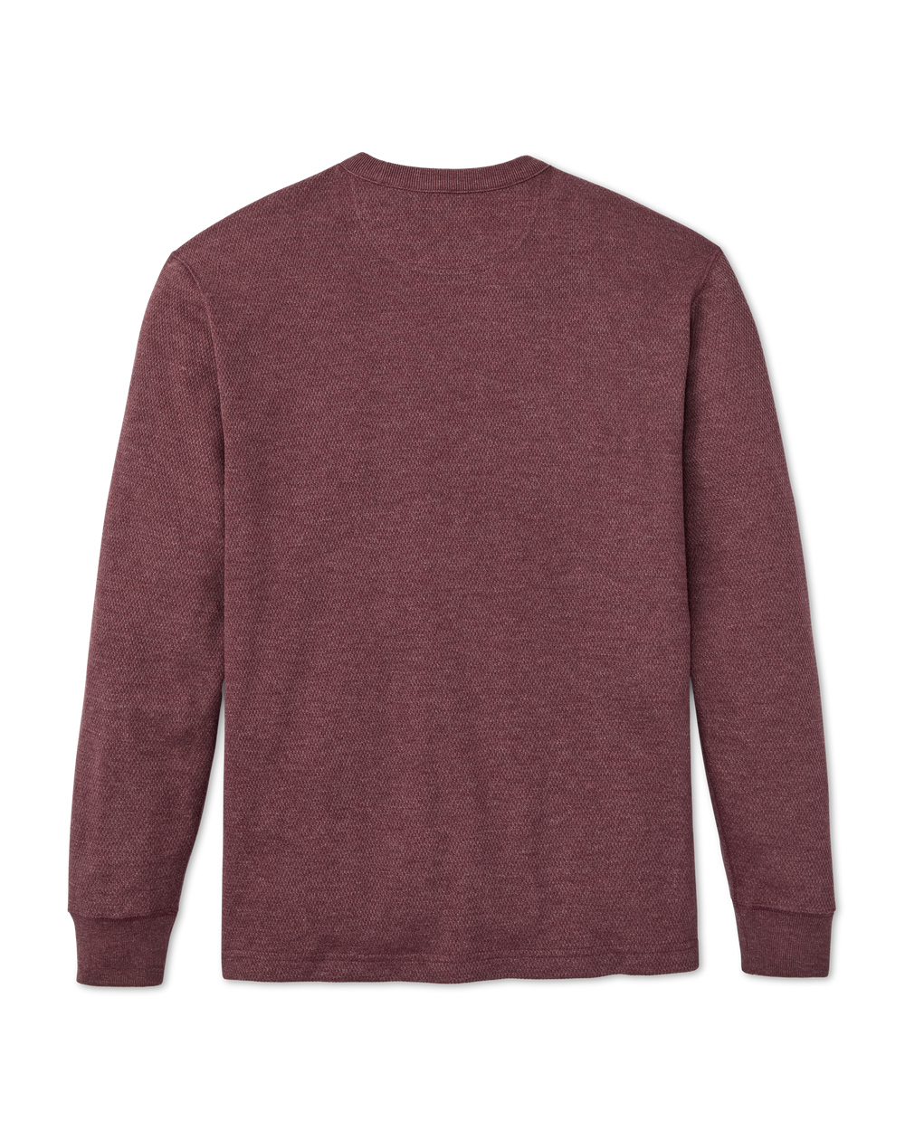 Waffle Knit Thermal Crewneck - Dark Port Heather