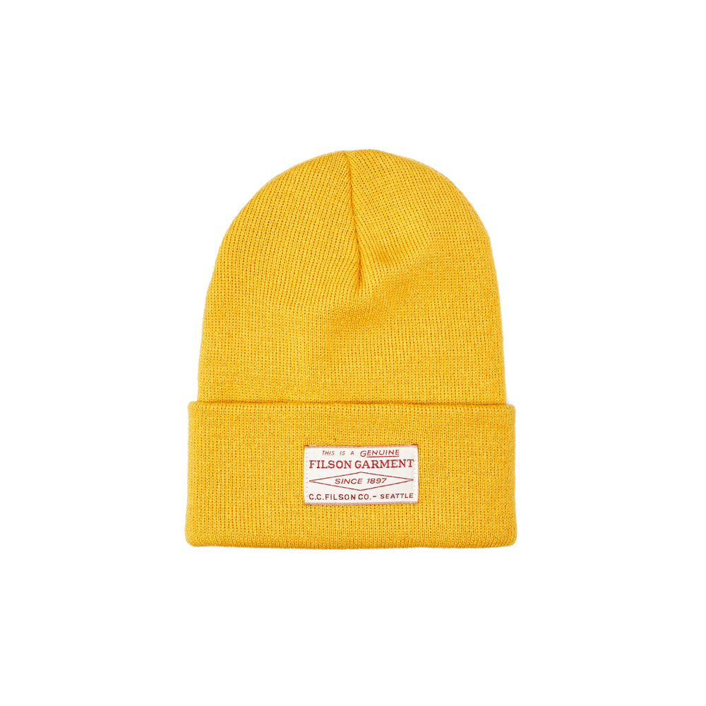 Front-facing image of the Filson Ballard Watch Cap - Wheat