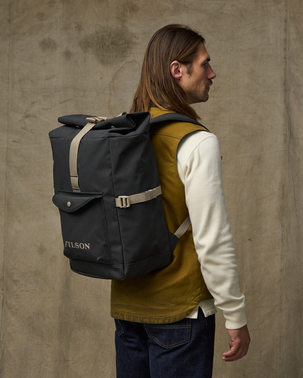 Filson All-Weather Backpack Black Covert