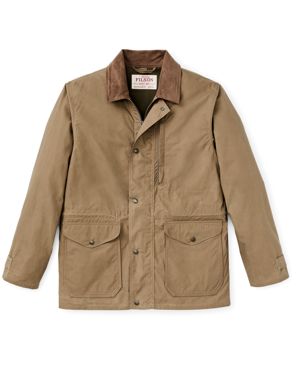 Dry Wax Mile Marker Coat - Dark Beige | Filson