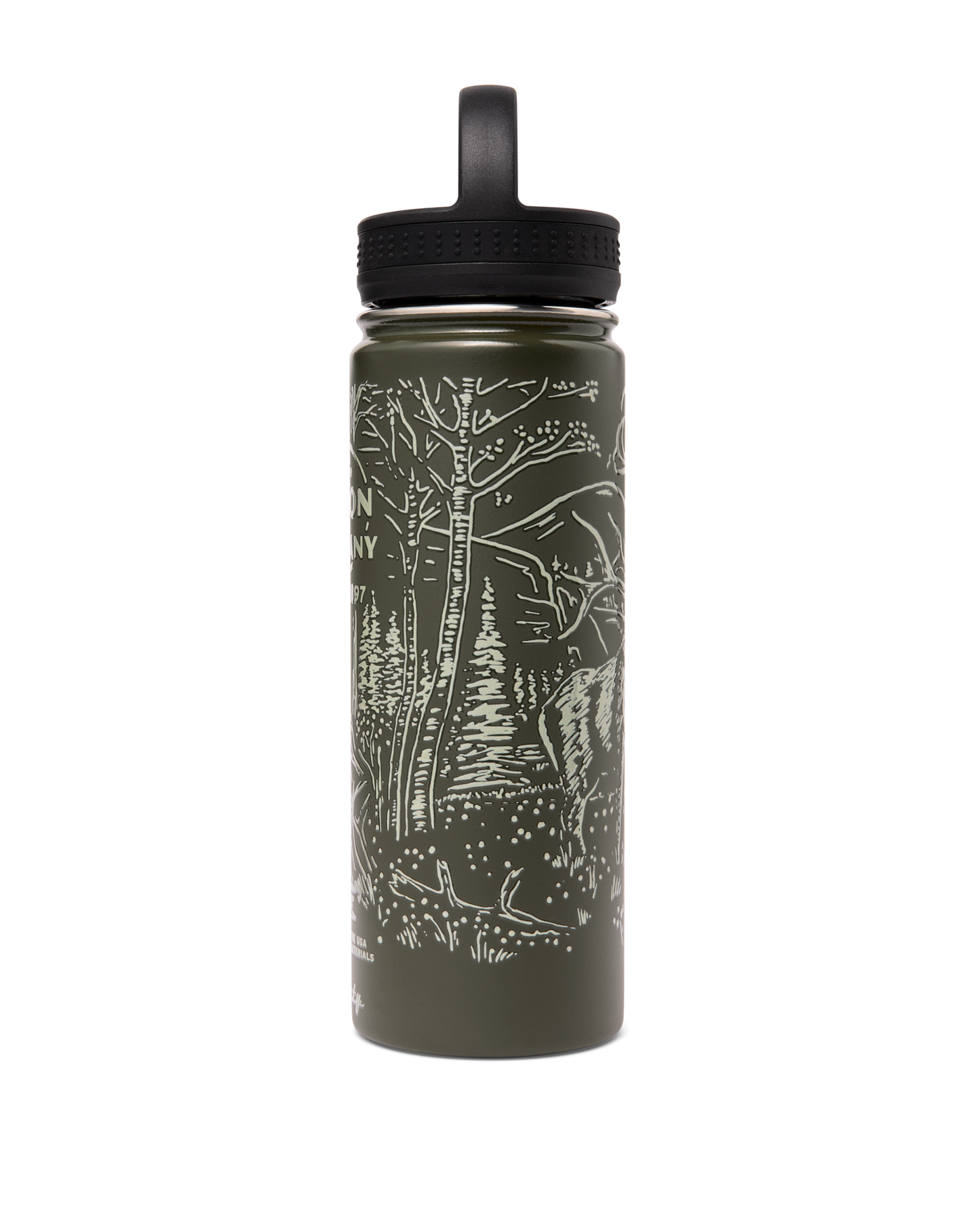 Insulated Water Bottle - Green / Wildlife | Filson Insulated Water Bottle - Green / Wildlife | Filson