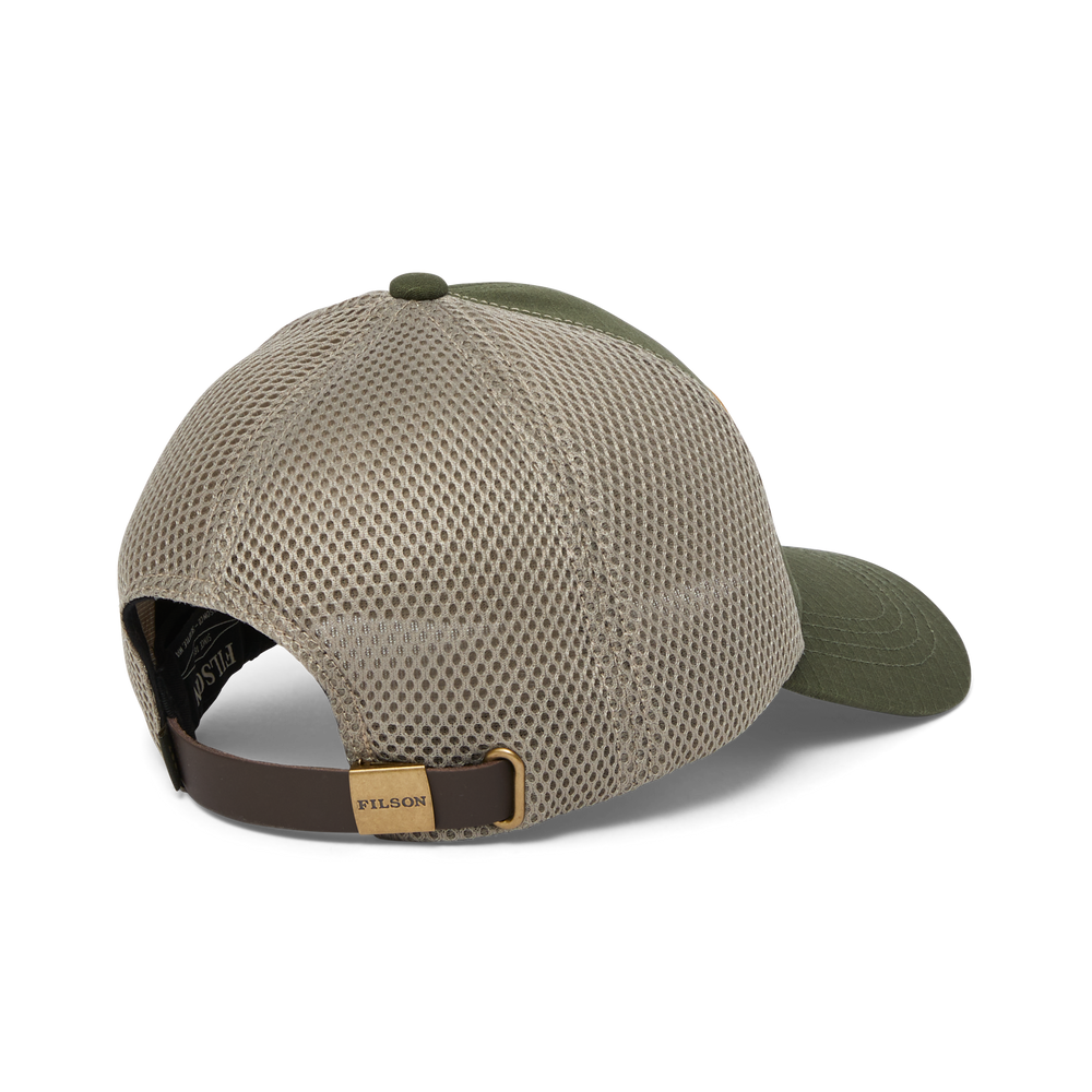 Alternate view of the Filson Mesh Logger Cap - Olive