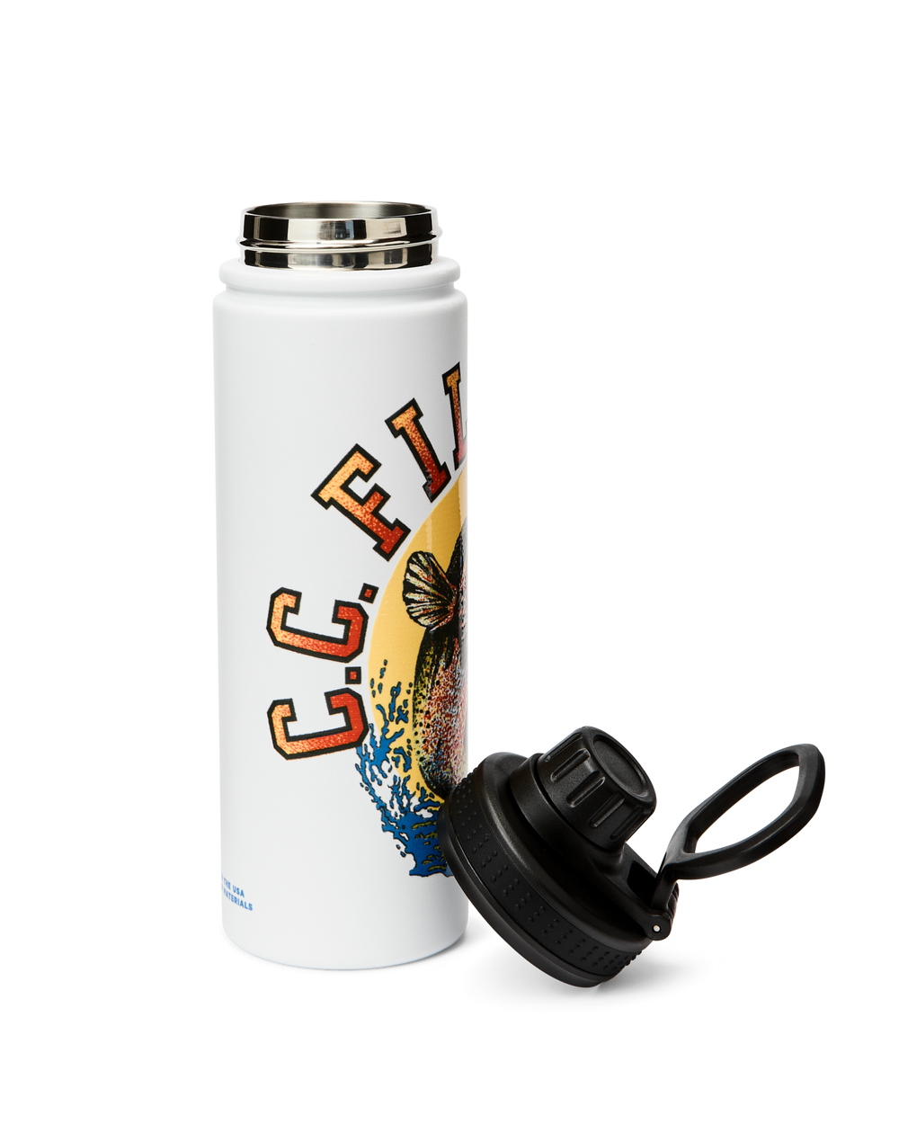 Dry Fly Insulated Water Bottle - White