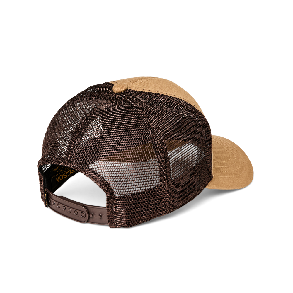 Alternate view of the Filson Logger Mesh Cap - Wheat / Wood