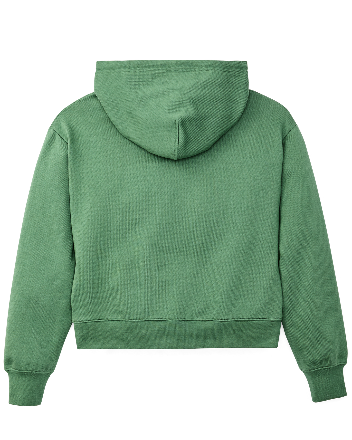 Women's French Terry Half-zip Hoodie - Light Forest