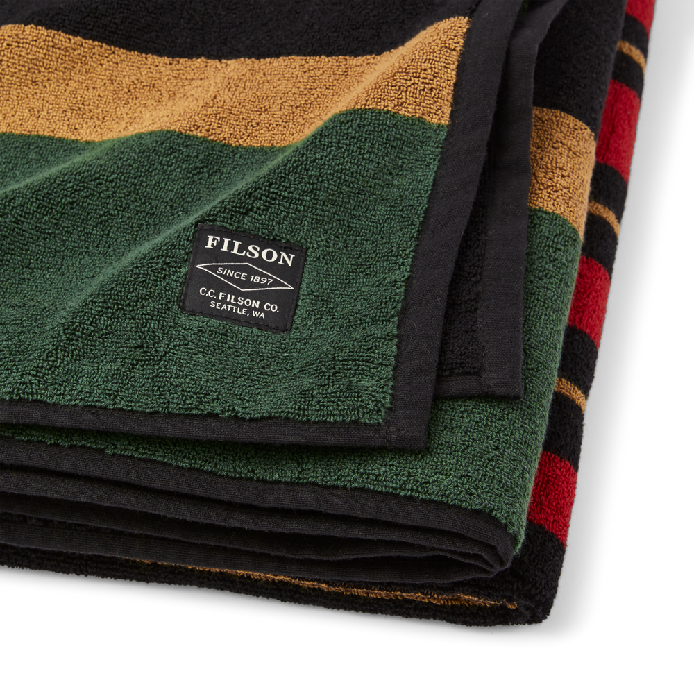 Alternate view of the Filson Chopaka Lake Towel - Red Stripe / Trailhead