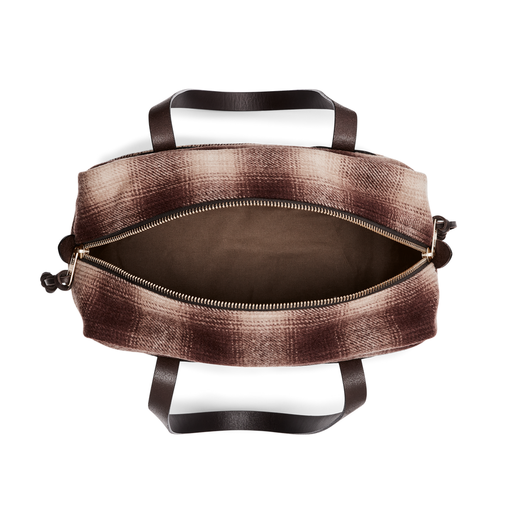 Mackinaw Wool Zipper Tote Bag - Brown / Tan Ombre | Filson