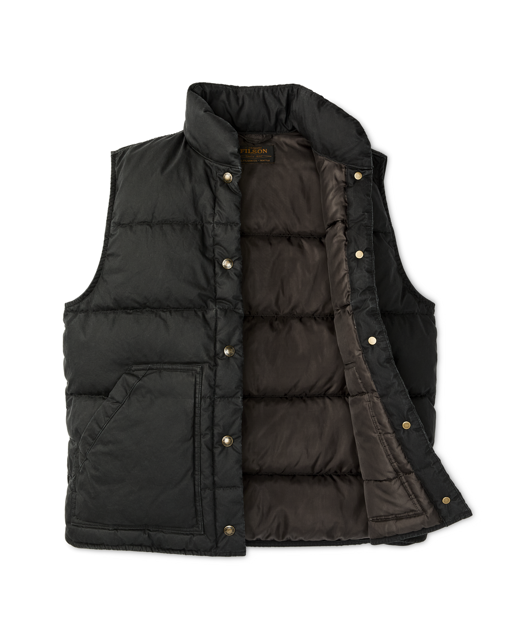 Women's Heritage Cotton Down Vest - Black