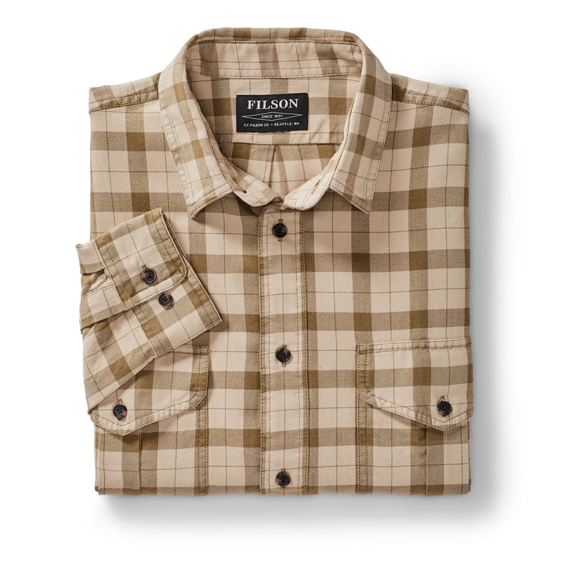 Lt Wt Alaskan Guide Shirt - Khaki/brown Plaid