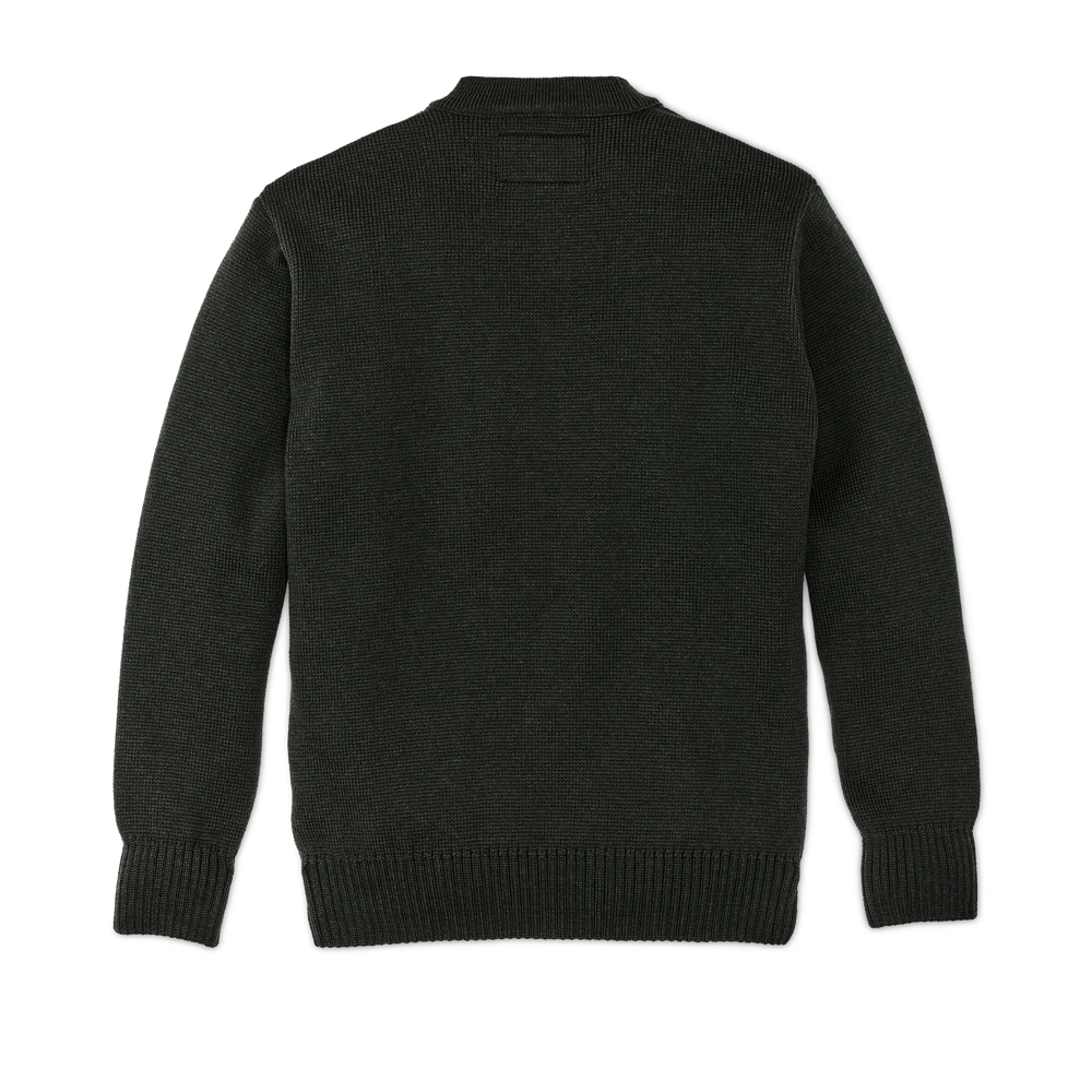 Alternate view of the Filson Crewneck Guide Sweater - Dark Timber