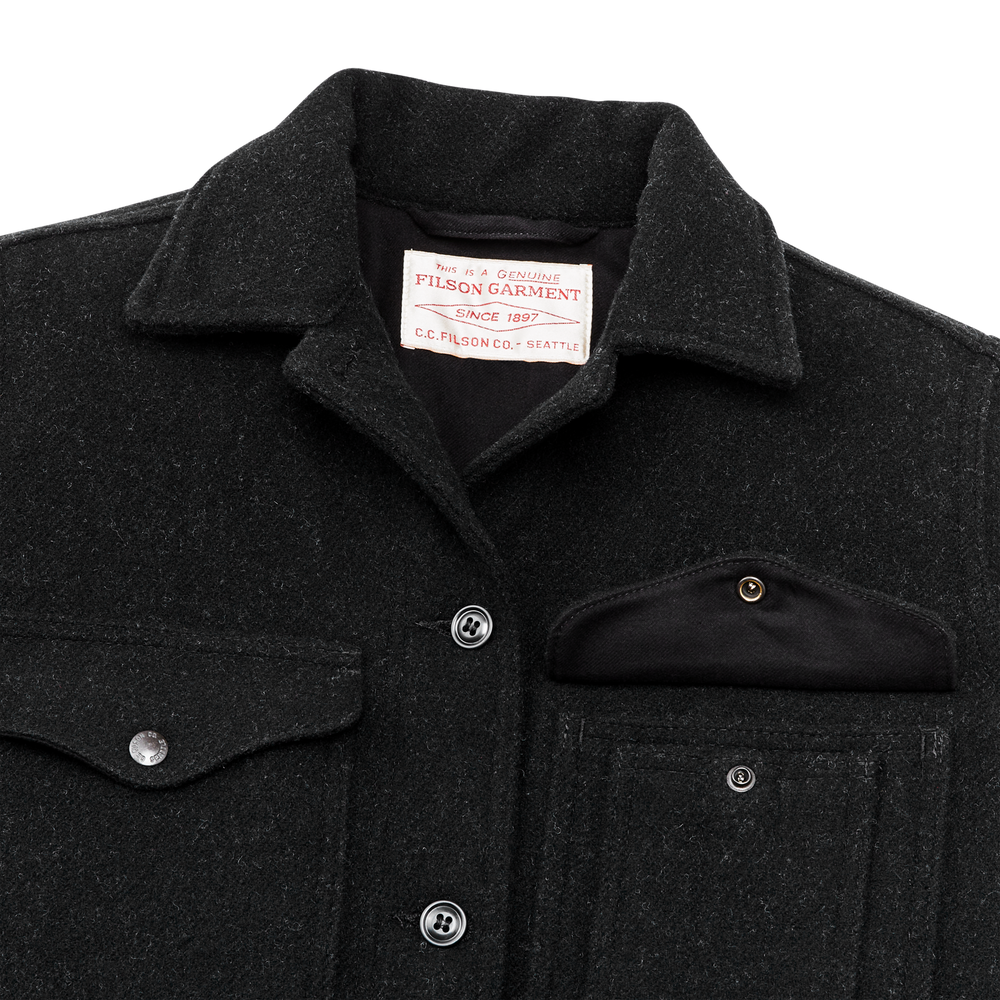 Alternate view of the Filson Women's Mackinaw Cruiser - Charcoal