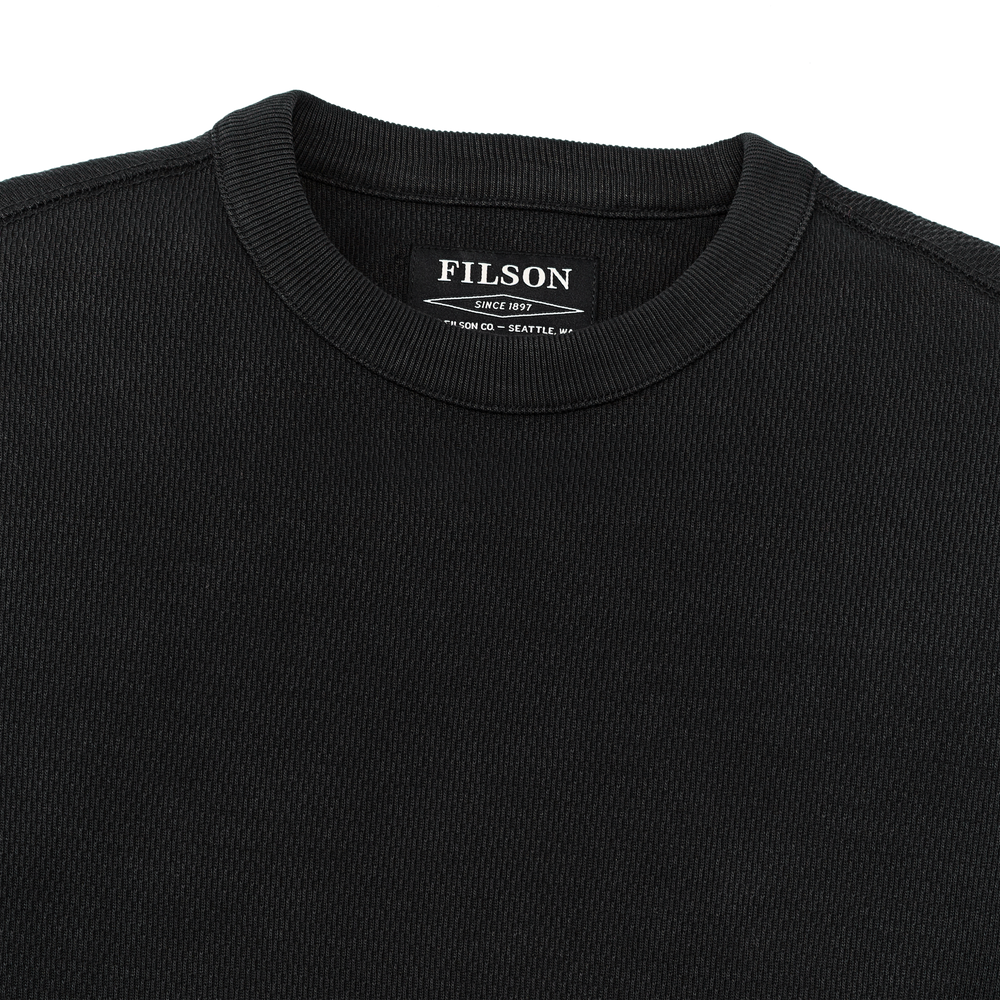 Alternate view of the Filson Waffle Knit Thermal Crewneck - Navy