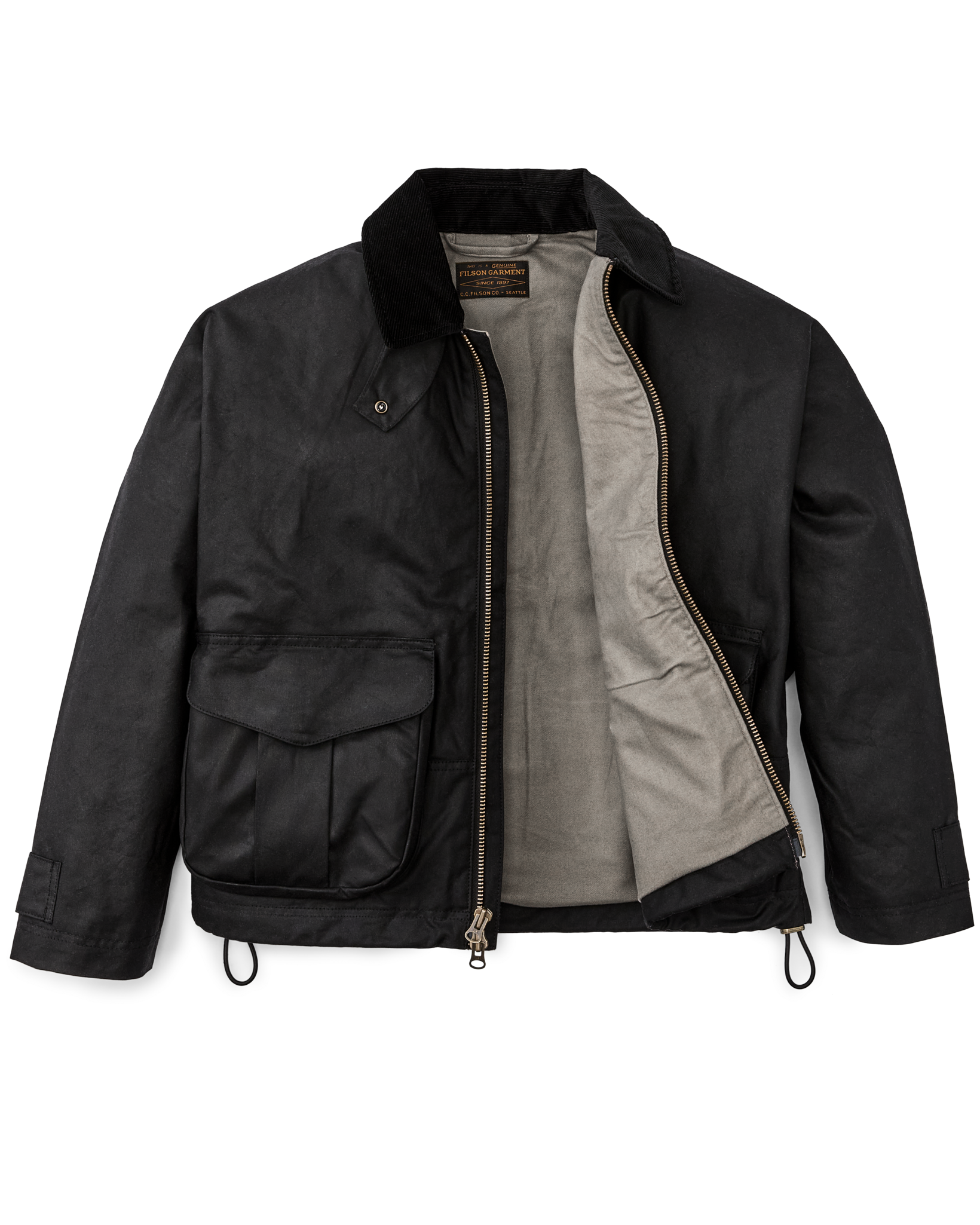 tent jacket Filson Women's Shelter Cloth Short Work Jacket in Black