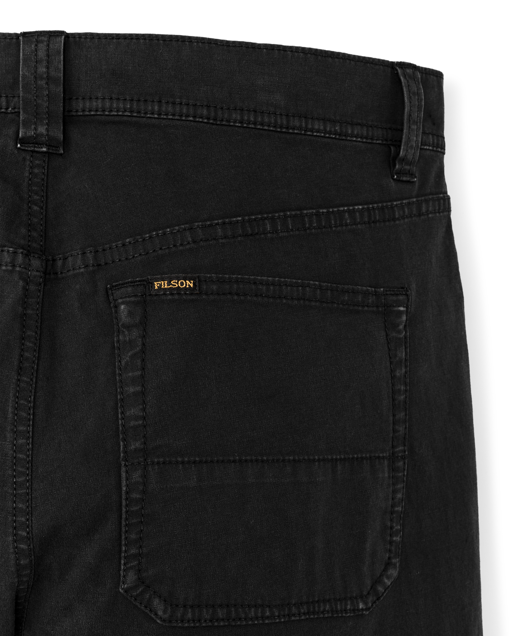 Alternate view of the Filson Granite Mountain 5-pocket Pants - Washed Faded Black