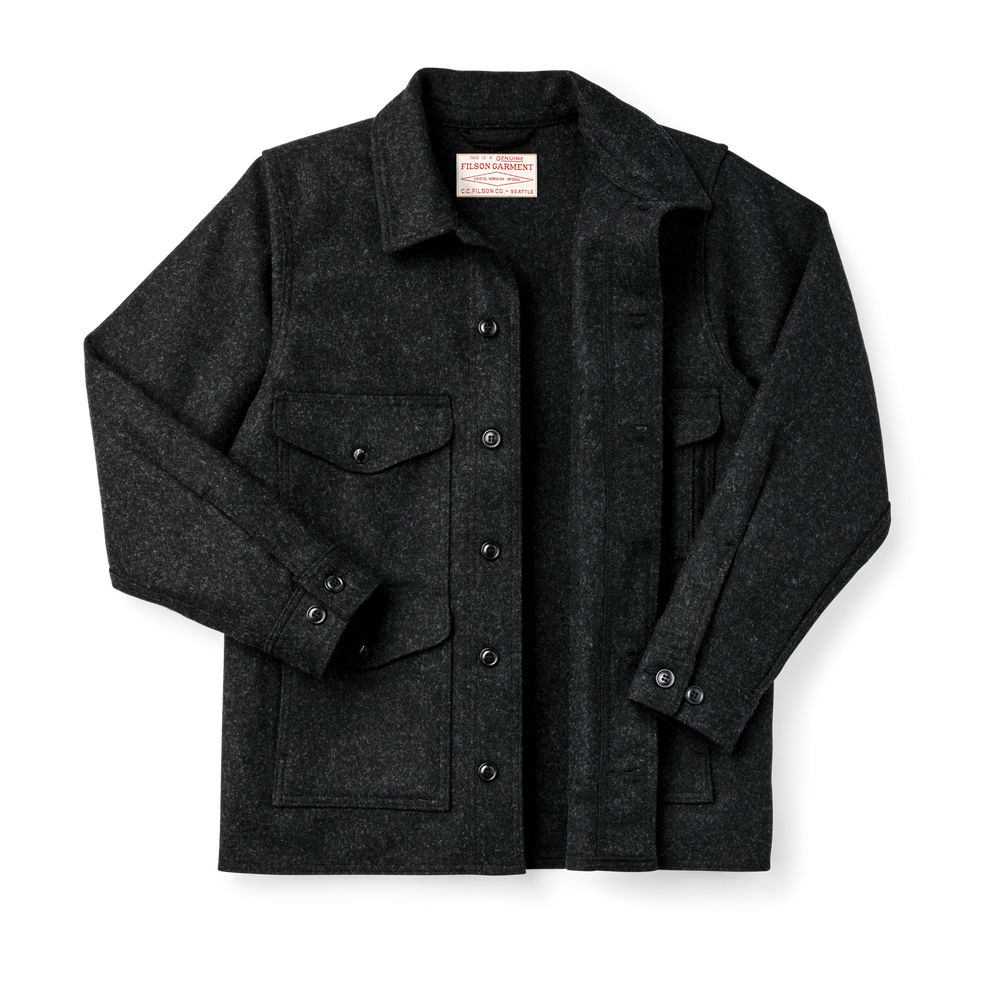 Alternate view of the Filson Mackinaw Wool Cruiser Jacket - Charcoal / Solid