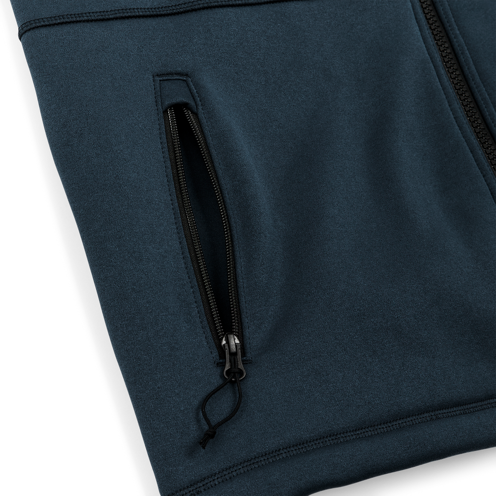 Alternate view of the Filson Granite Spire Fleece Vest - Service Blue