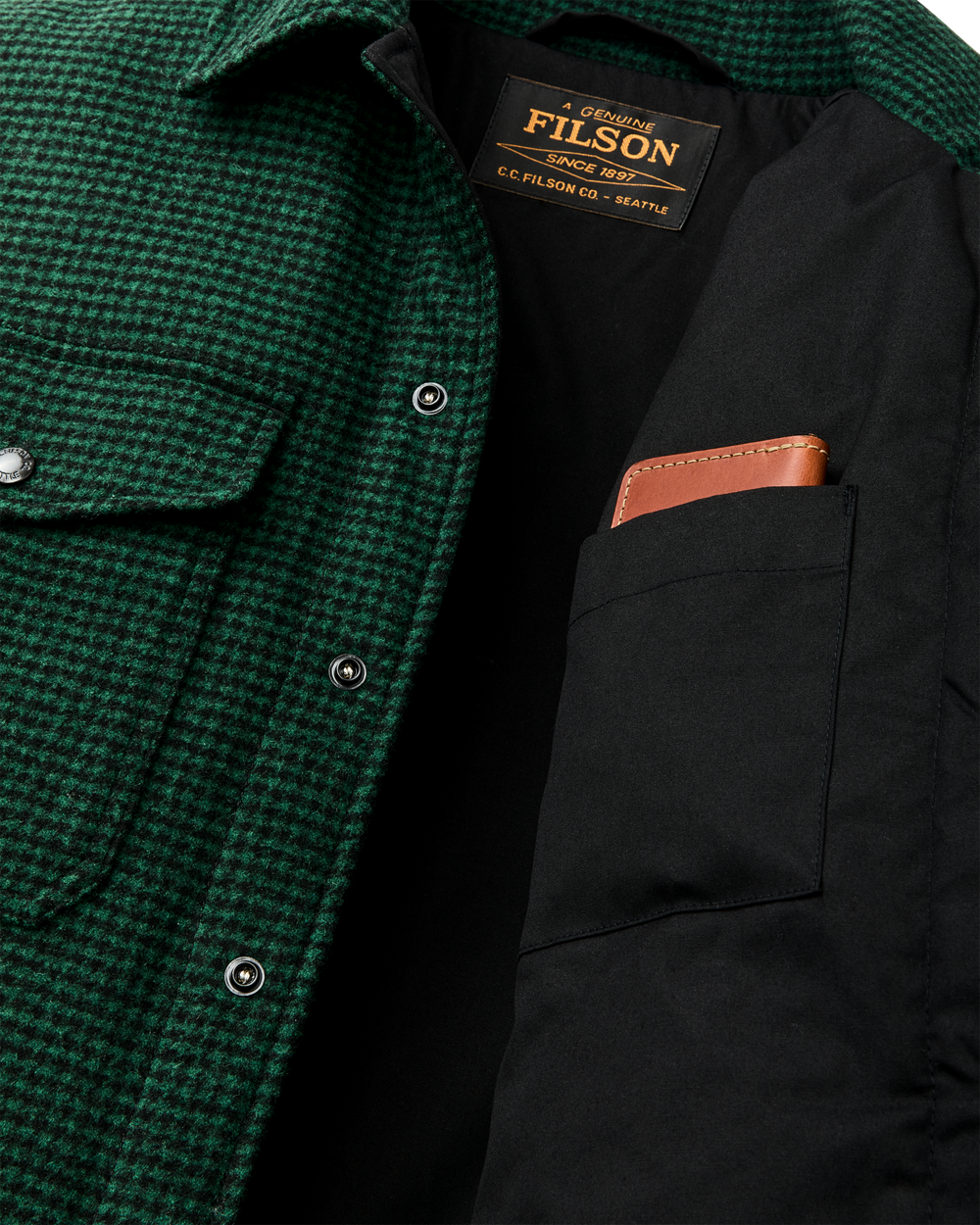 Spokane Insulated Jac-Shirt - Green / Black Plaid