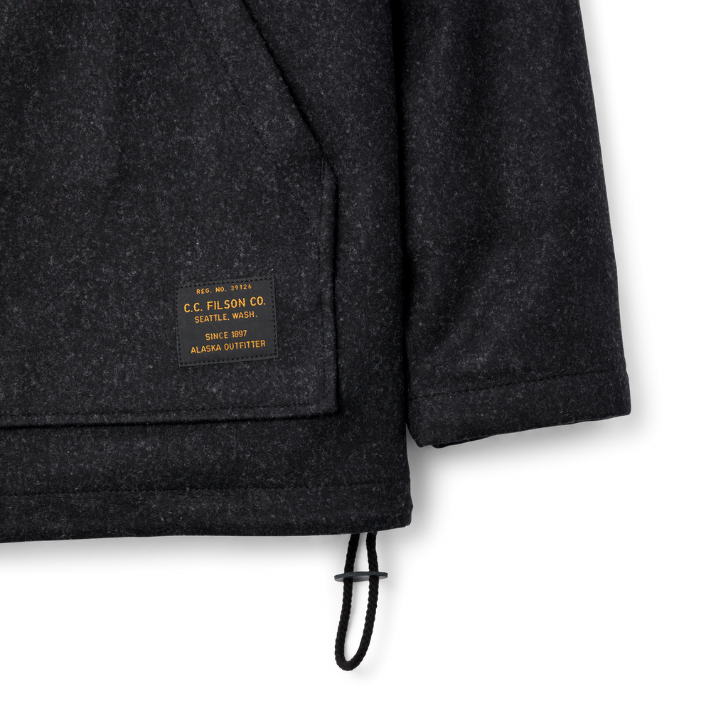 Alternate view of the Filson Yukon Wool Anorak - Charcoal
