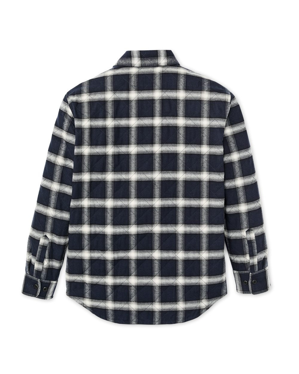 Insulated Flannel Jac-Shirt - Navy / Cream Plaid