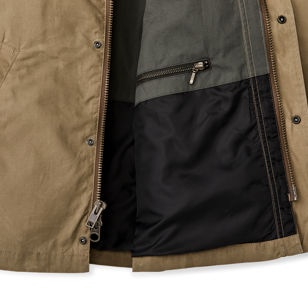 Dry Wax Short Field Jacket - Dark Beige | Filson