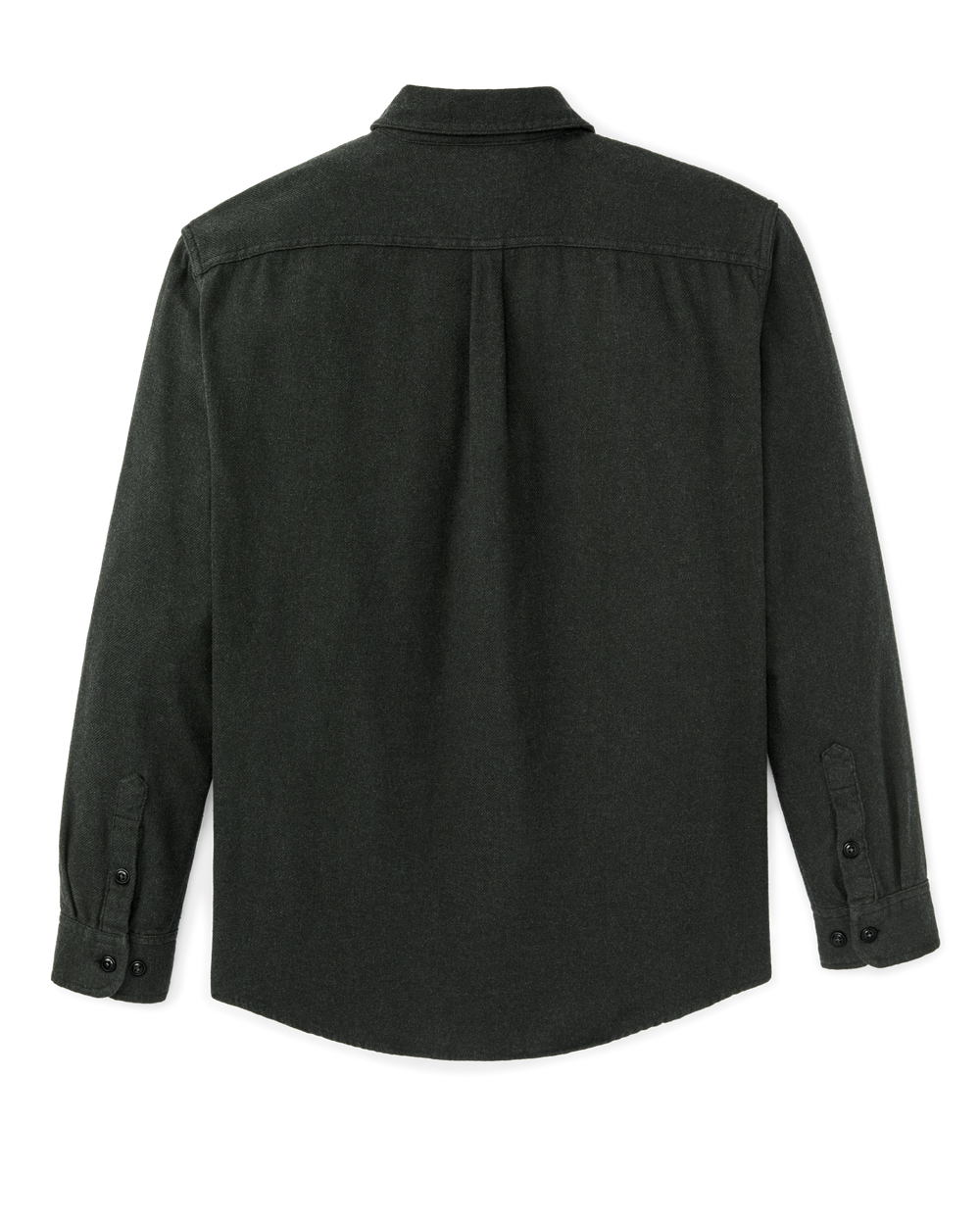 Rustic Flannel Shirt - Dark Moss Heather