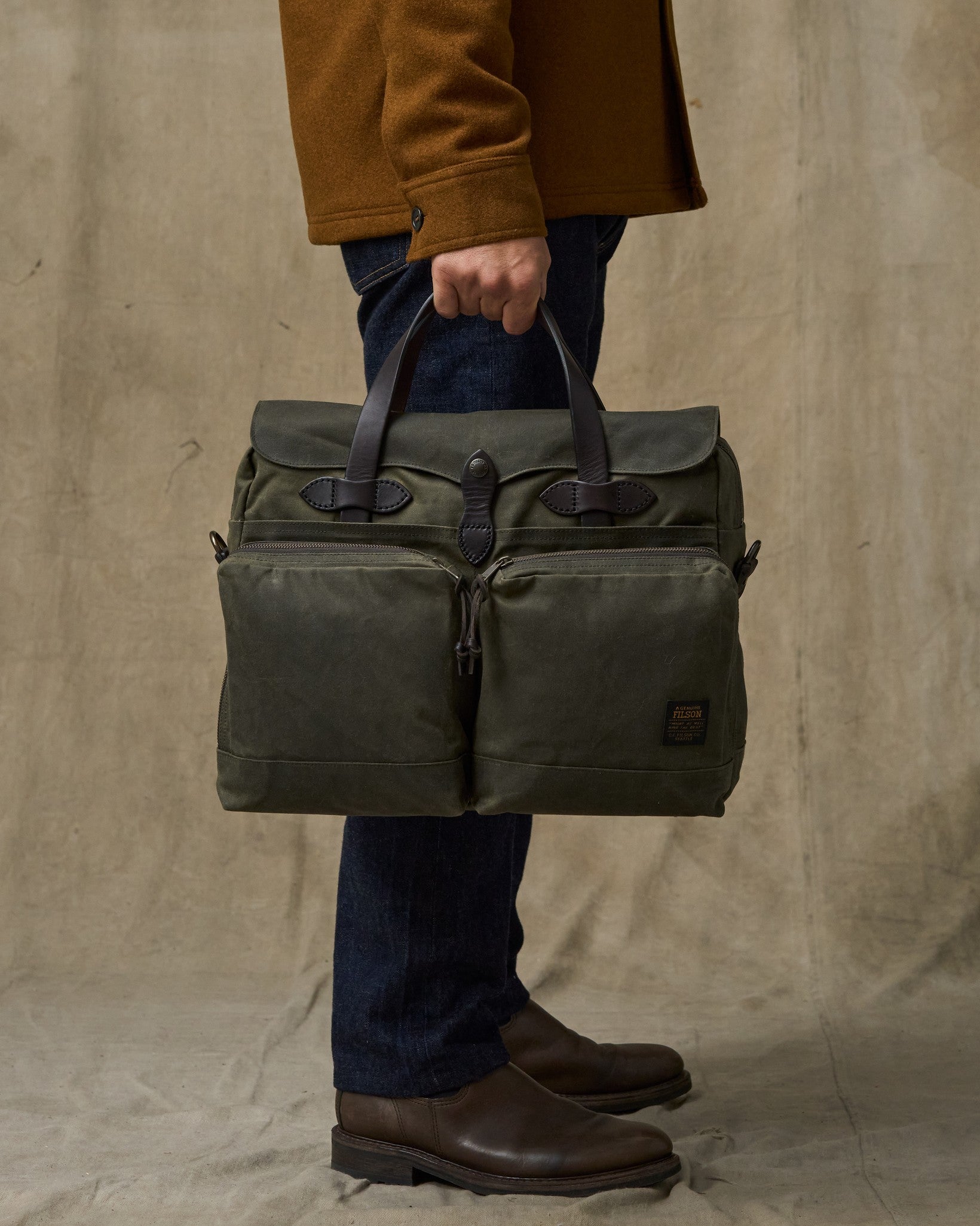 24 Hour Tin Cloth Briefcase | Filson