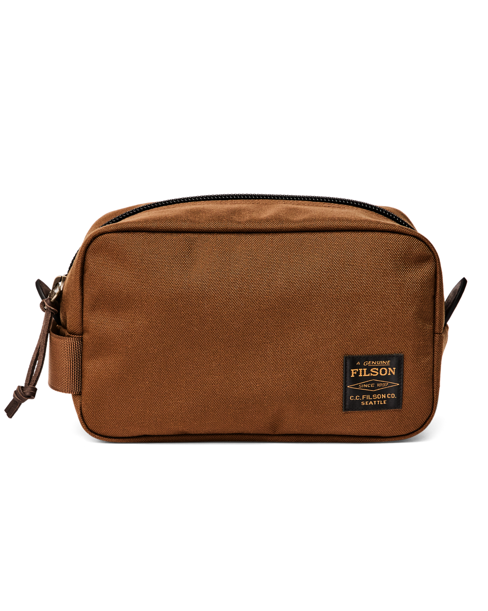 Front-facing image of the Filson Dryden Travel Pack - Whiskey