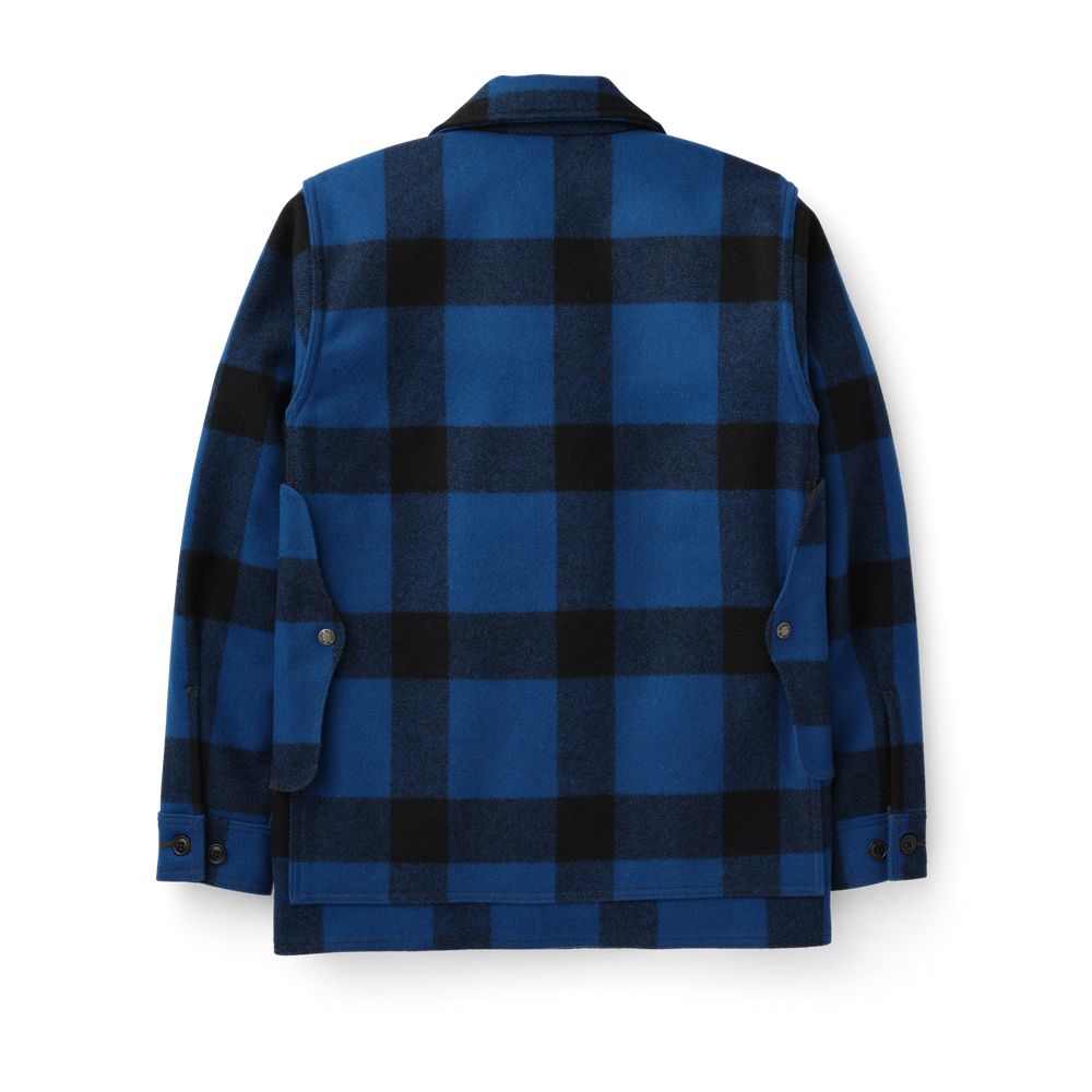 Alternate view of the Filson Mackinaw Wool Cruiser Jacket - Cobalt Blue / Black