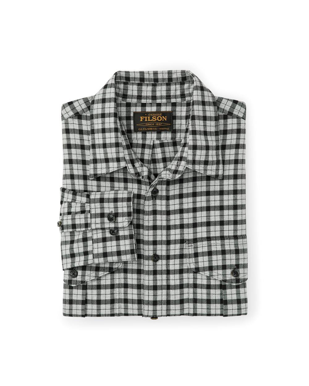 Lightweight Alaskan Guide Shirt - Light Charcoal Plaid