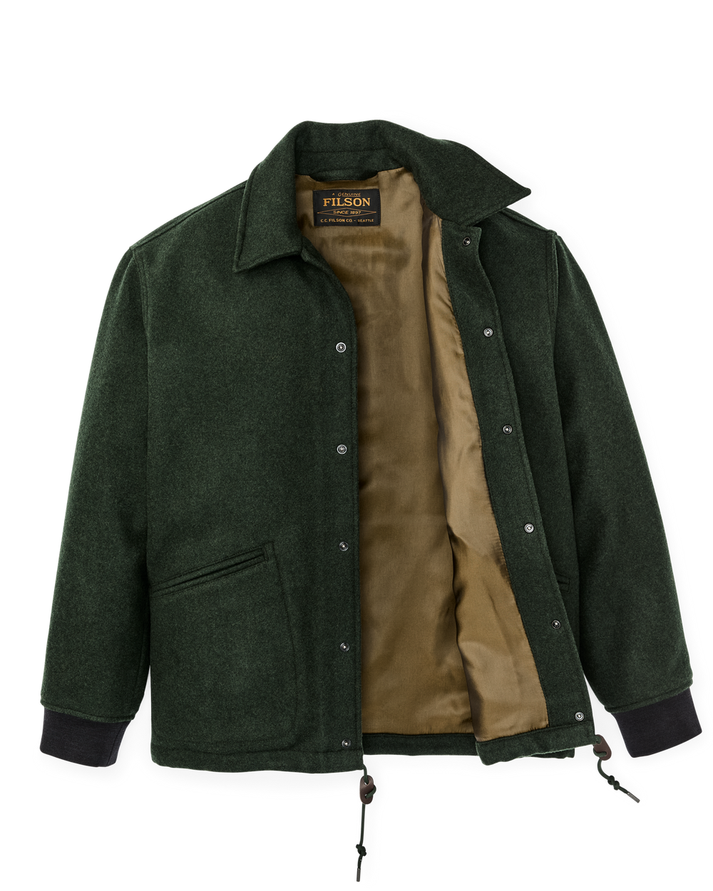 Mackinaw Wool Coach Jacket - Vintage Pine