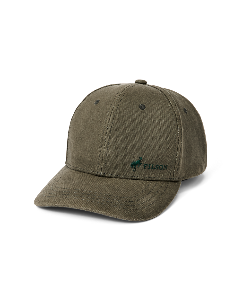 Bronco Filson Waxed Graphic Logger Cap - Otter Green