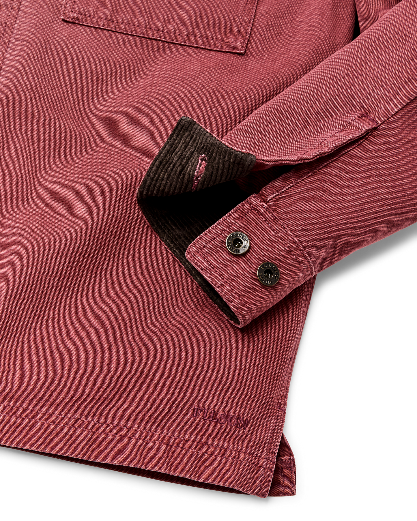 Alternate view of the Filson Rustic Canvas Jac-shirt - Red Rock