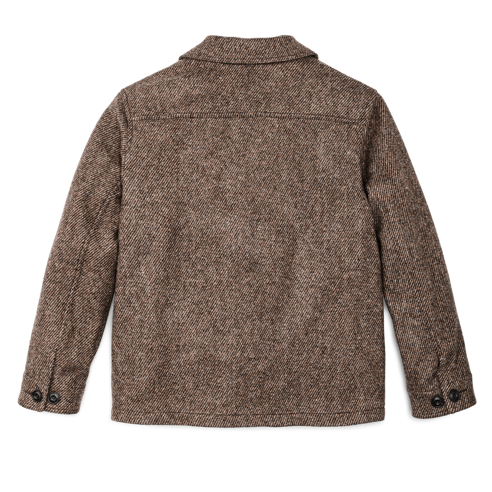Alternate view of the Filson Decatur Island Wool Jacket - Natural Brown