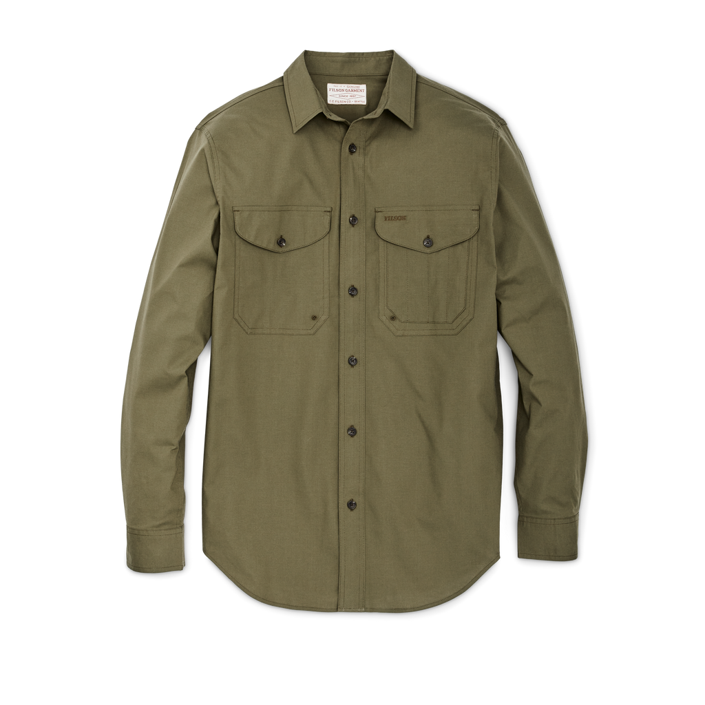 Men's Sportsman's Shirt (Olive) — Lightweight Button Up | Filson