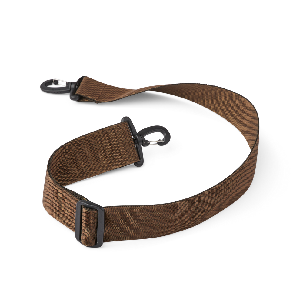 Front-facing image of the Filson Duffle Pack Webbing Strap - Brown