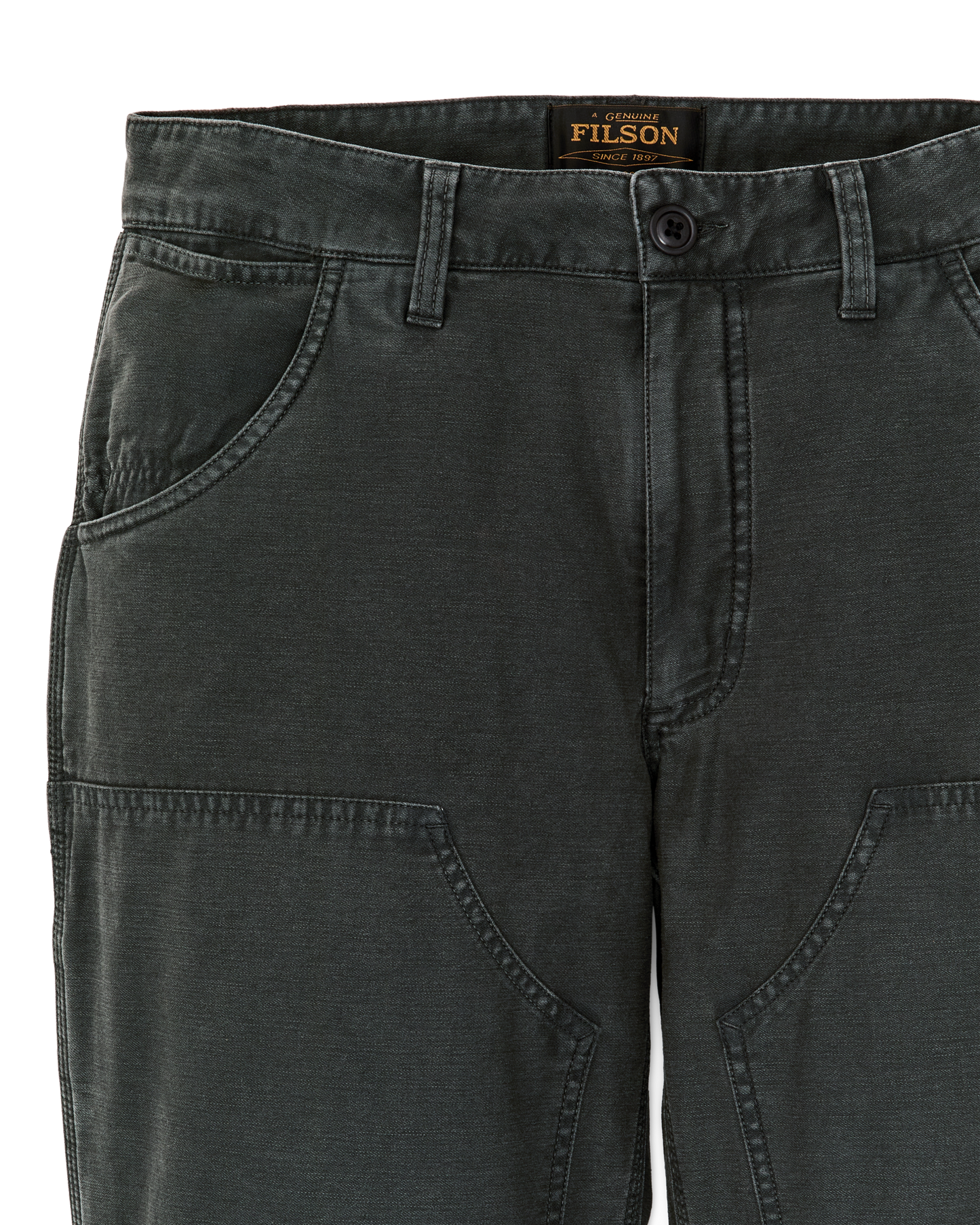 Alternate view of the Filson Women's Reverse Sateen Double Front Pants - Faded Black
