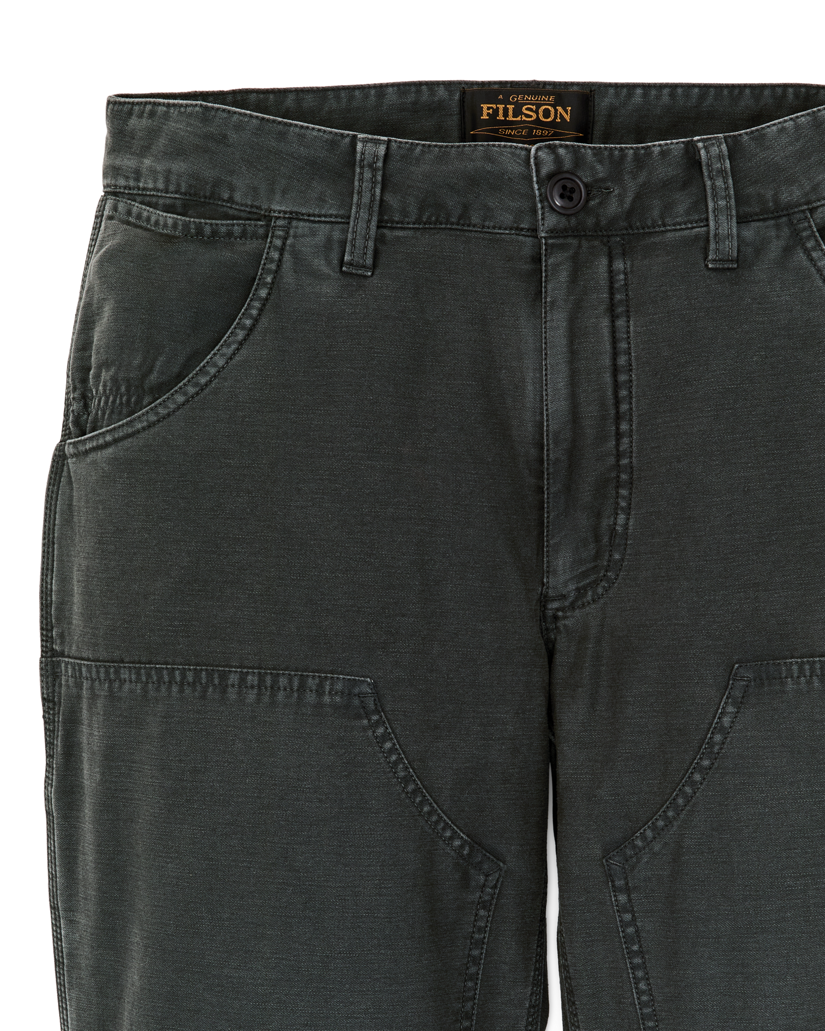 Alternate view of the Filson Women's Reverse Sateen Double Front Pants - Faded Black