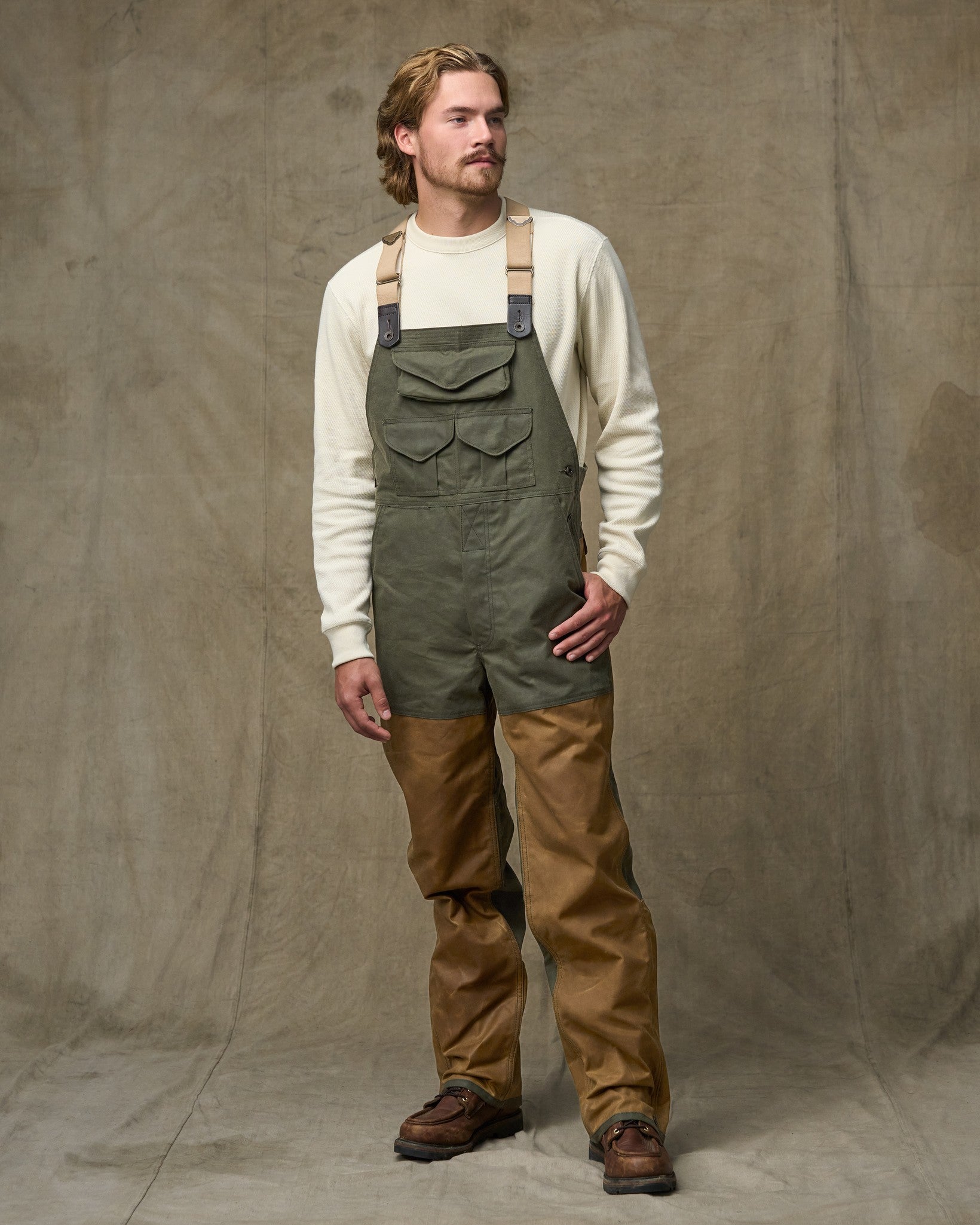 USA製　FILSON Double Tin Bibs オーバーオール Tin Cloth Double Hunting Bibs with Zipper | Filson