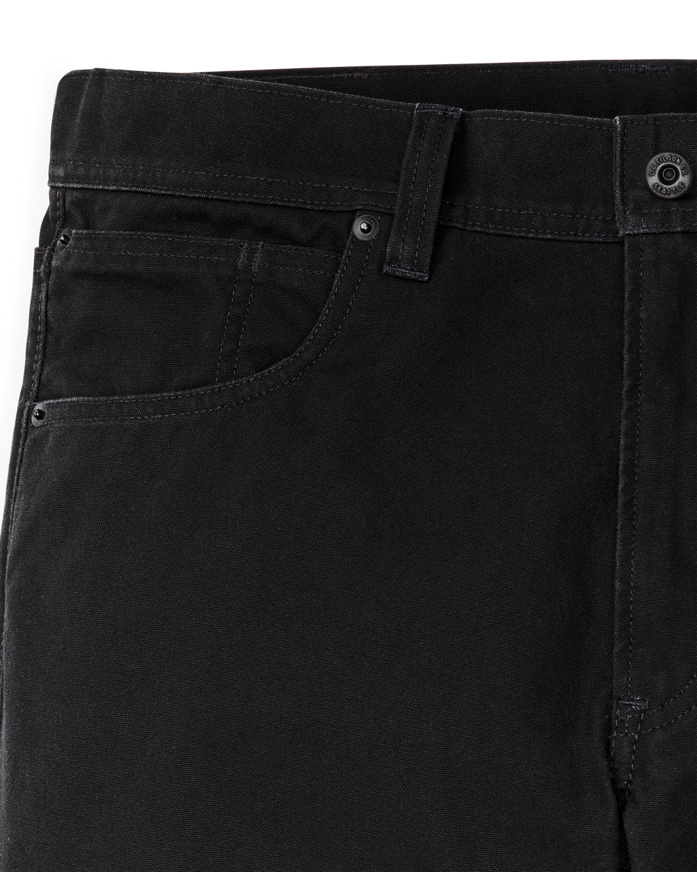 Dry Tin Cloth 5-Pocket Pants - Black