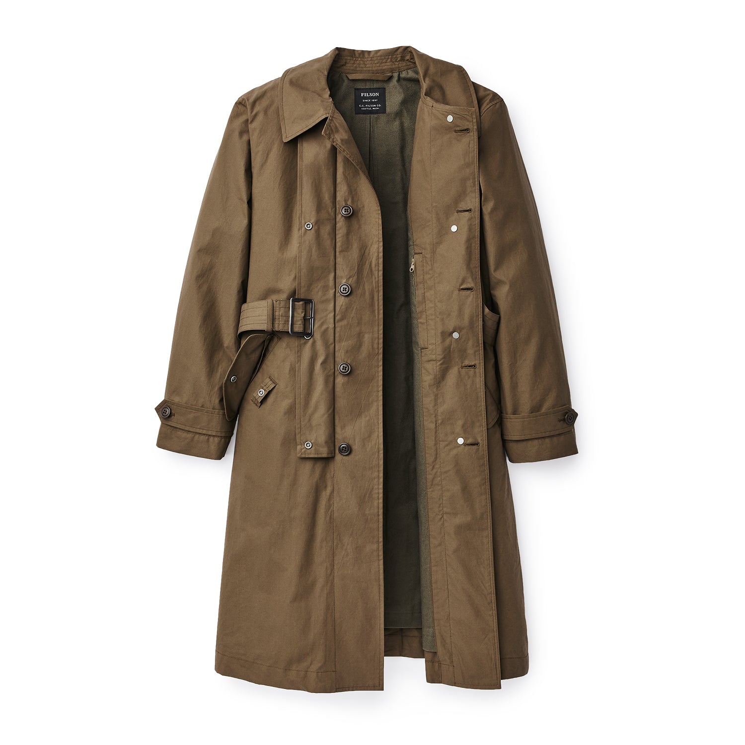 C.C. Filson コート サイズ40 miner coat Filson - Tin Cloth Lined Cruiser Jacket in Military Green