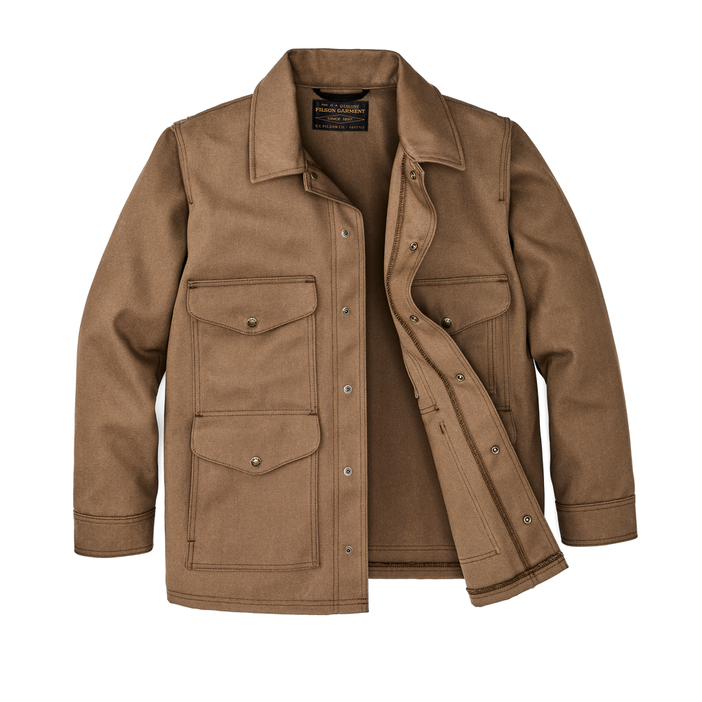 Alternate view of the Filson Rugged Twill Cruiser Jacket - Sepia