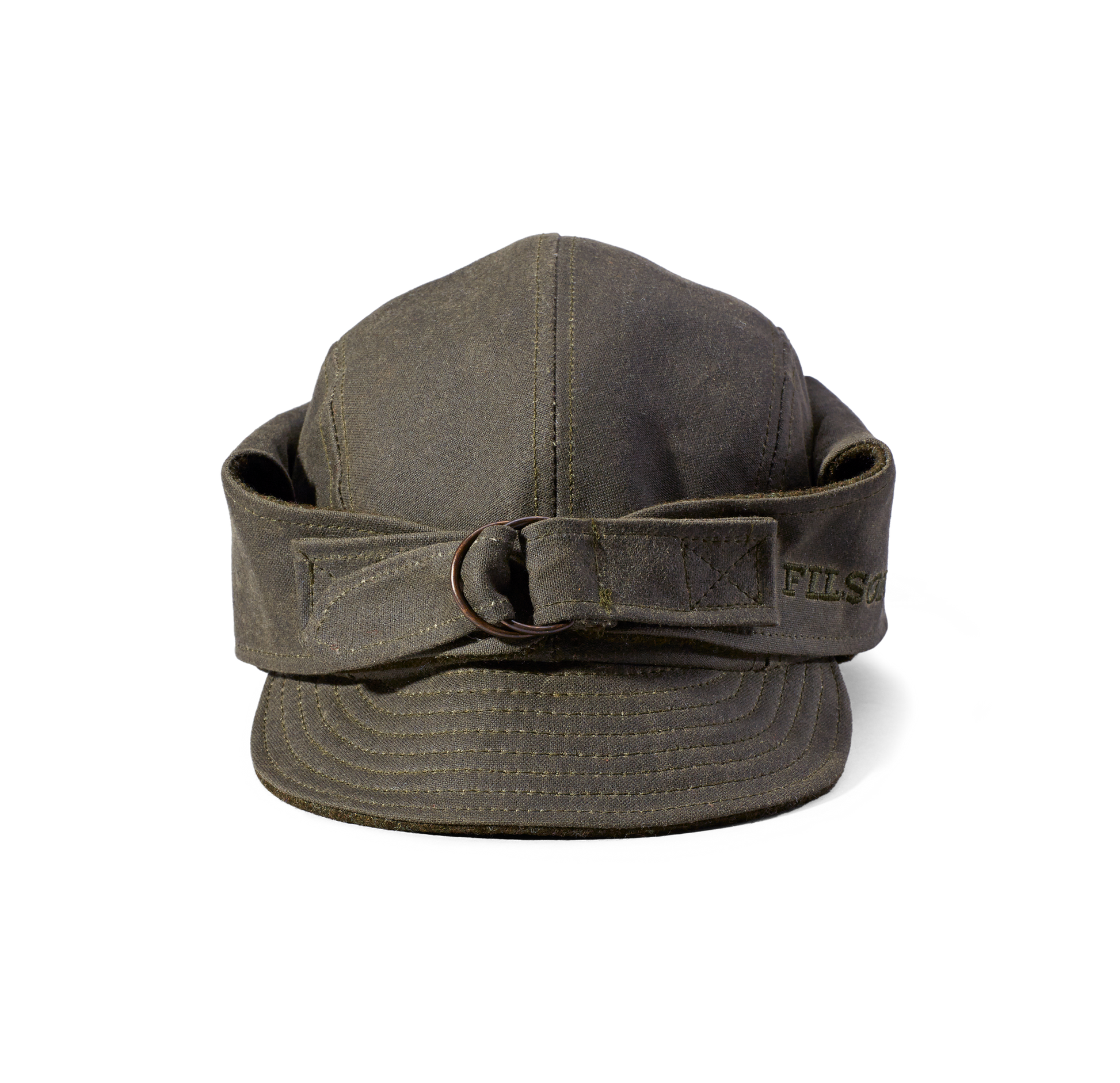 Alternate view of the Filson Tin Cloth Wildfowl Hat - Otter Green