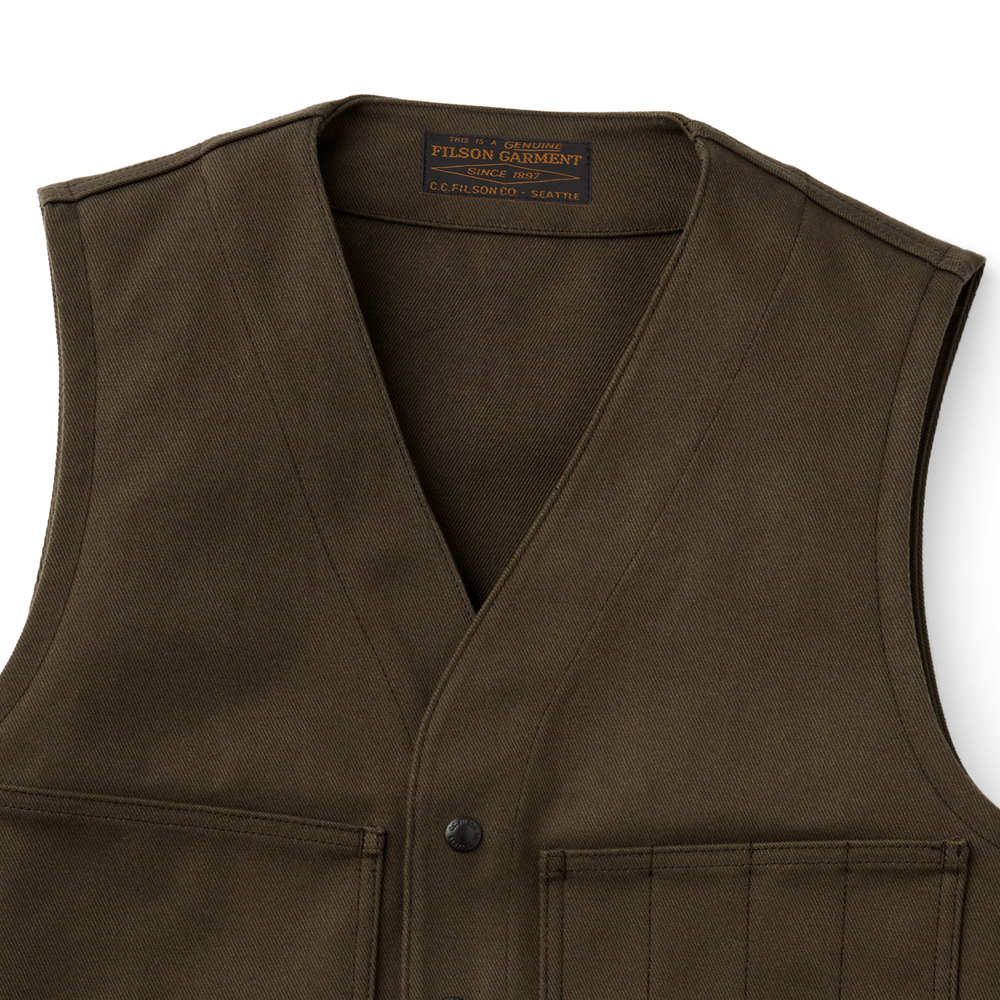 Alternate view of the Filson Rugged Twill Cruiser Vest - Root