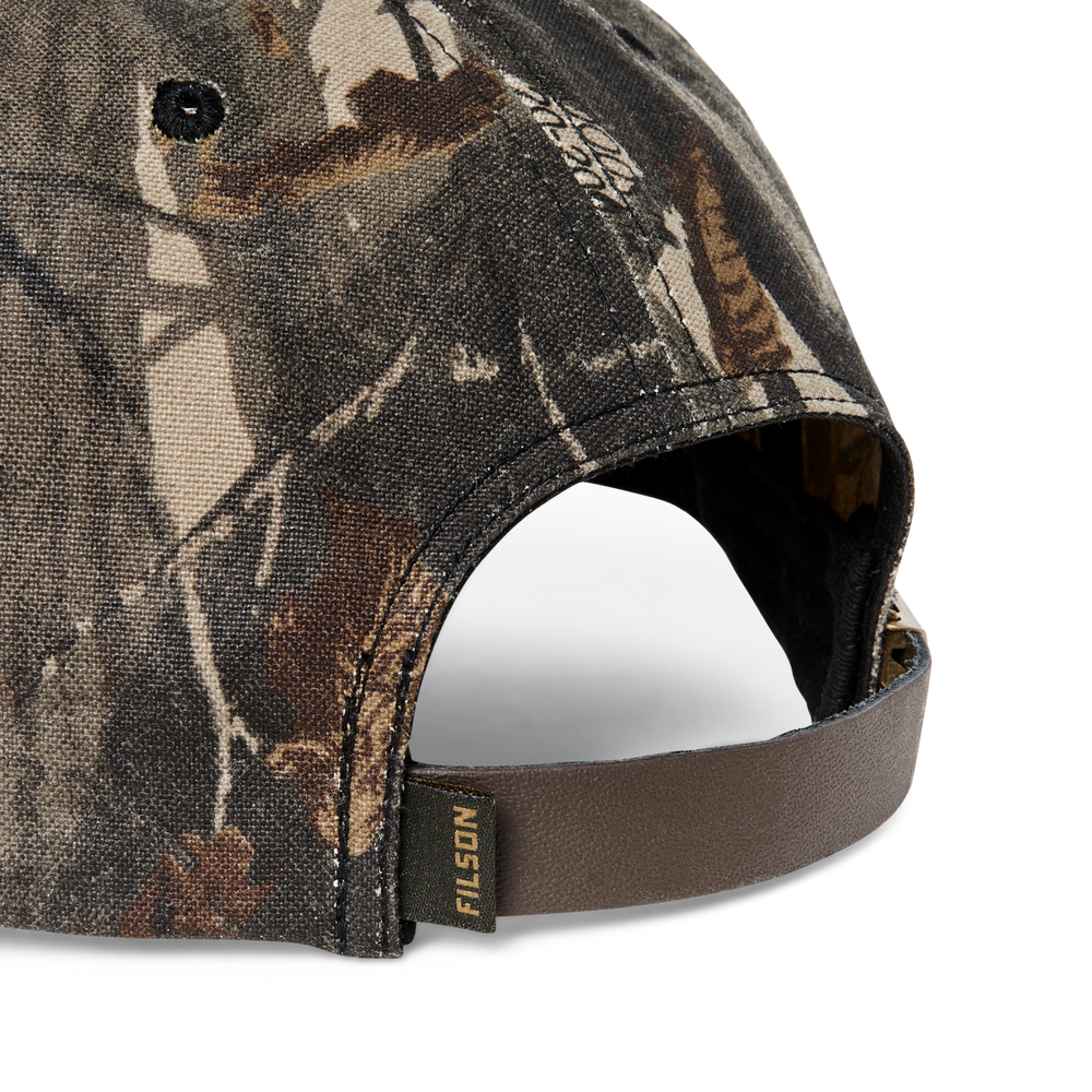Alternate view of the Filson Oil Tin Low-profile Logger Cap - Realtree Hardwoods Camo