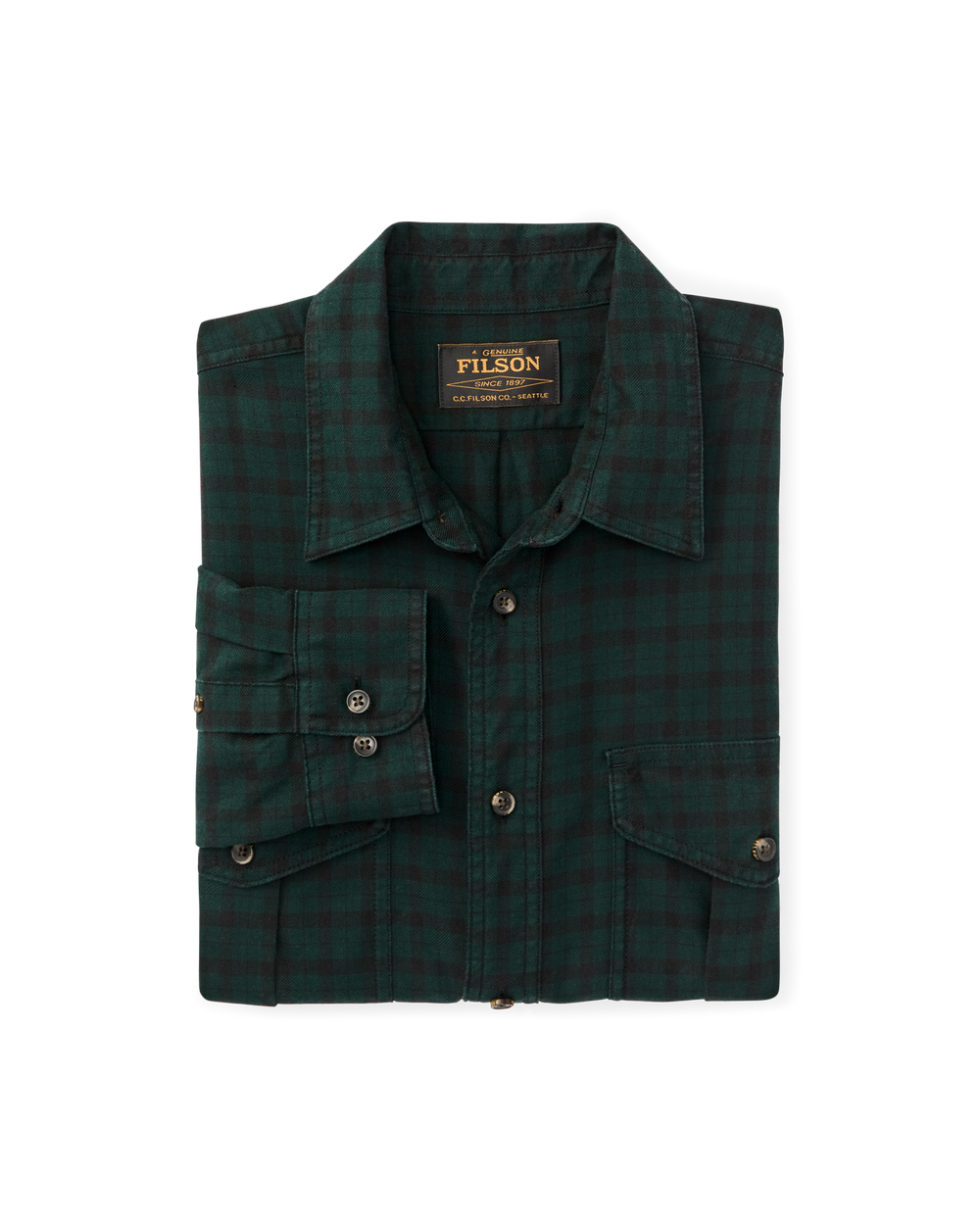 Lightweight Alaskan Guide Shirt - Pine / Black Plaid