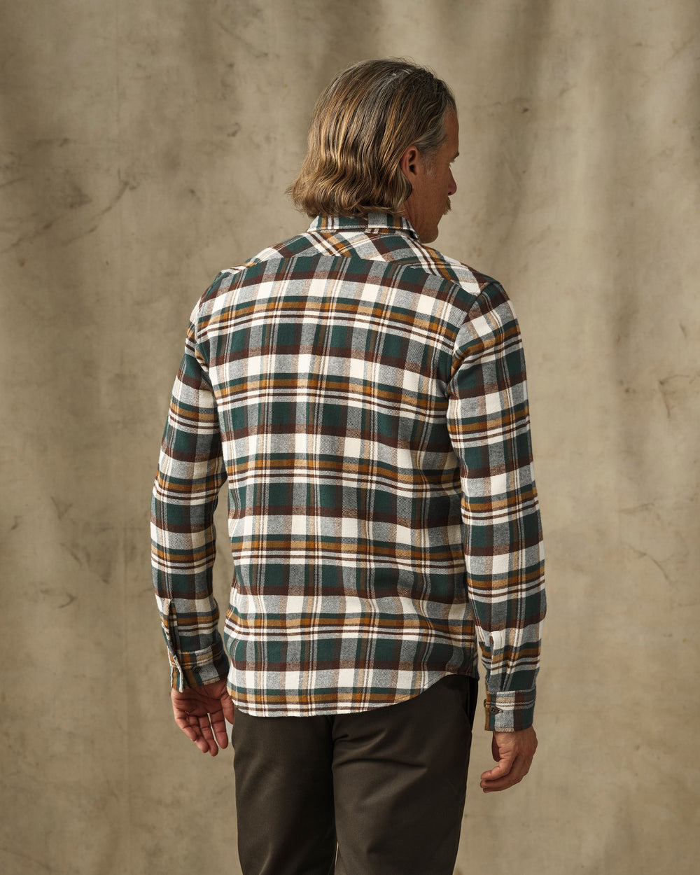 Rangeland Flannel Shirt - Green / Bronze Plaid