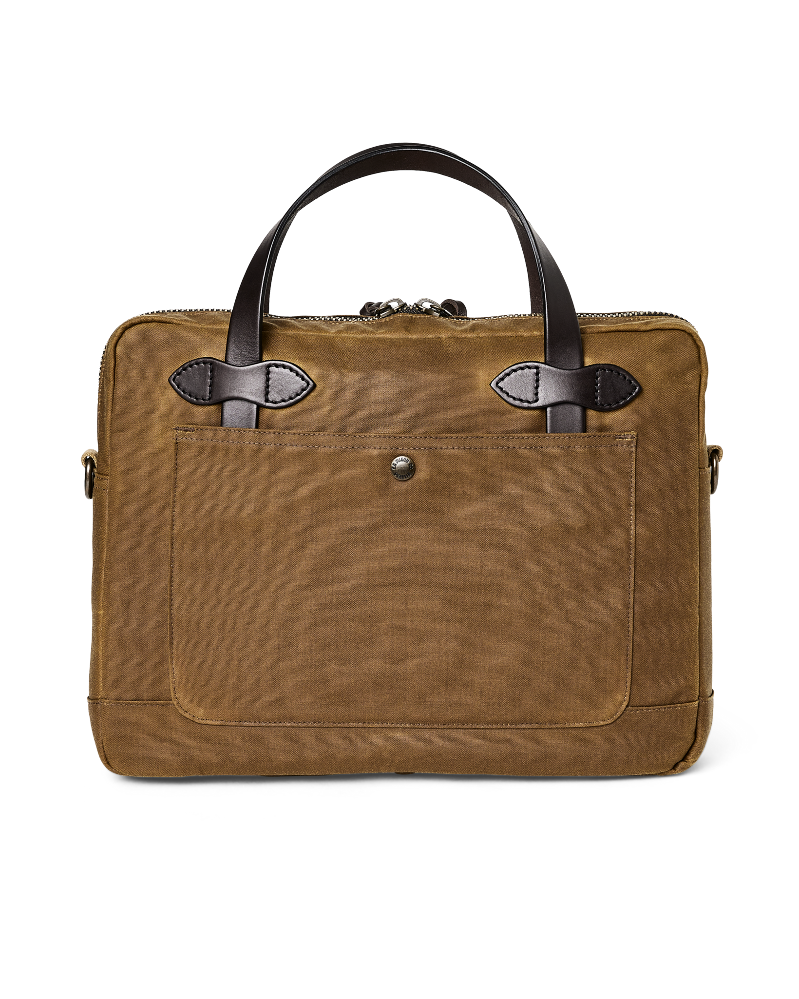 Alternate view of the Filson Tin Cloth Compact Briefcase - Dark Tan